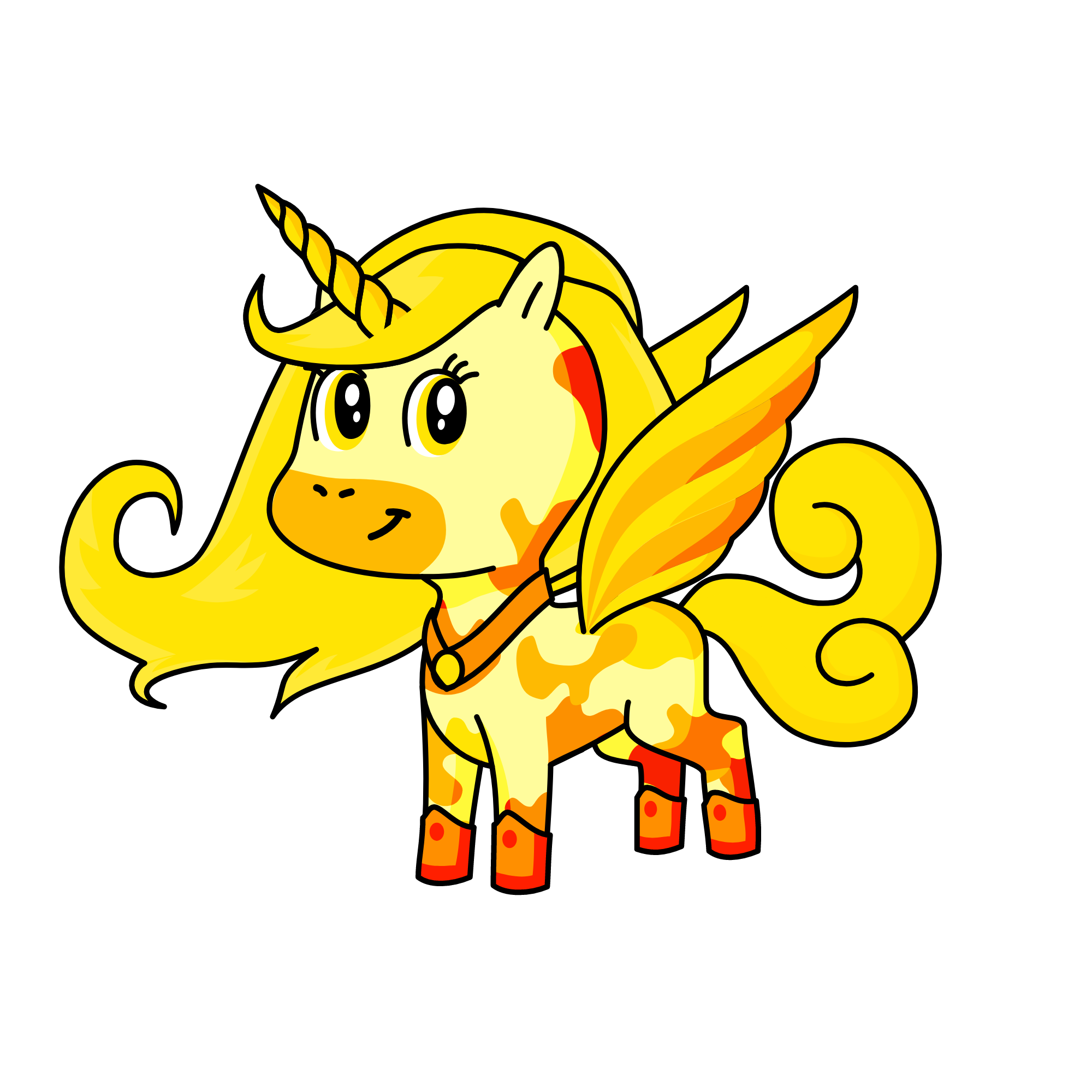 Rainha do Sol , the unicorn