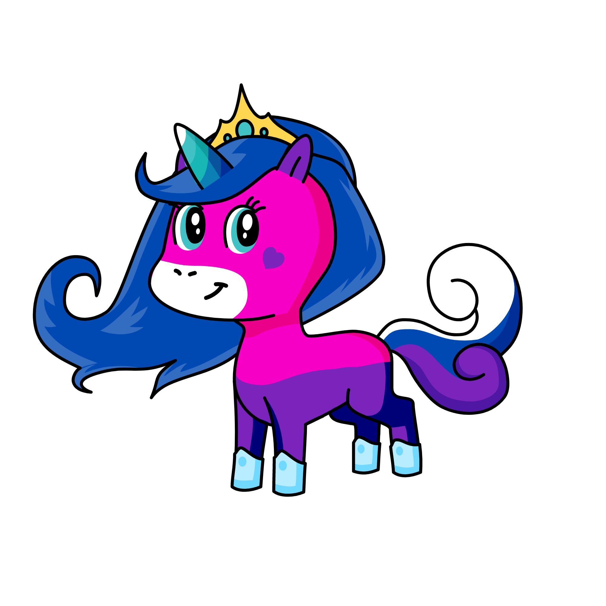 cloudy, the unicorn