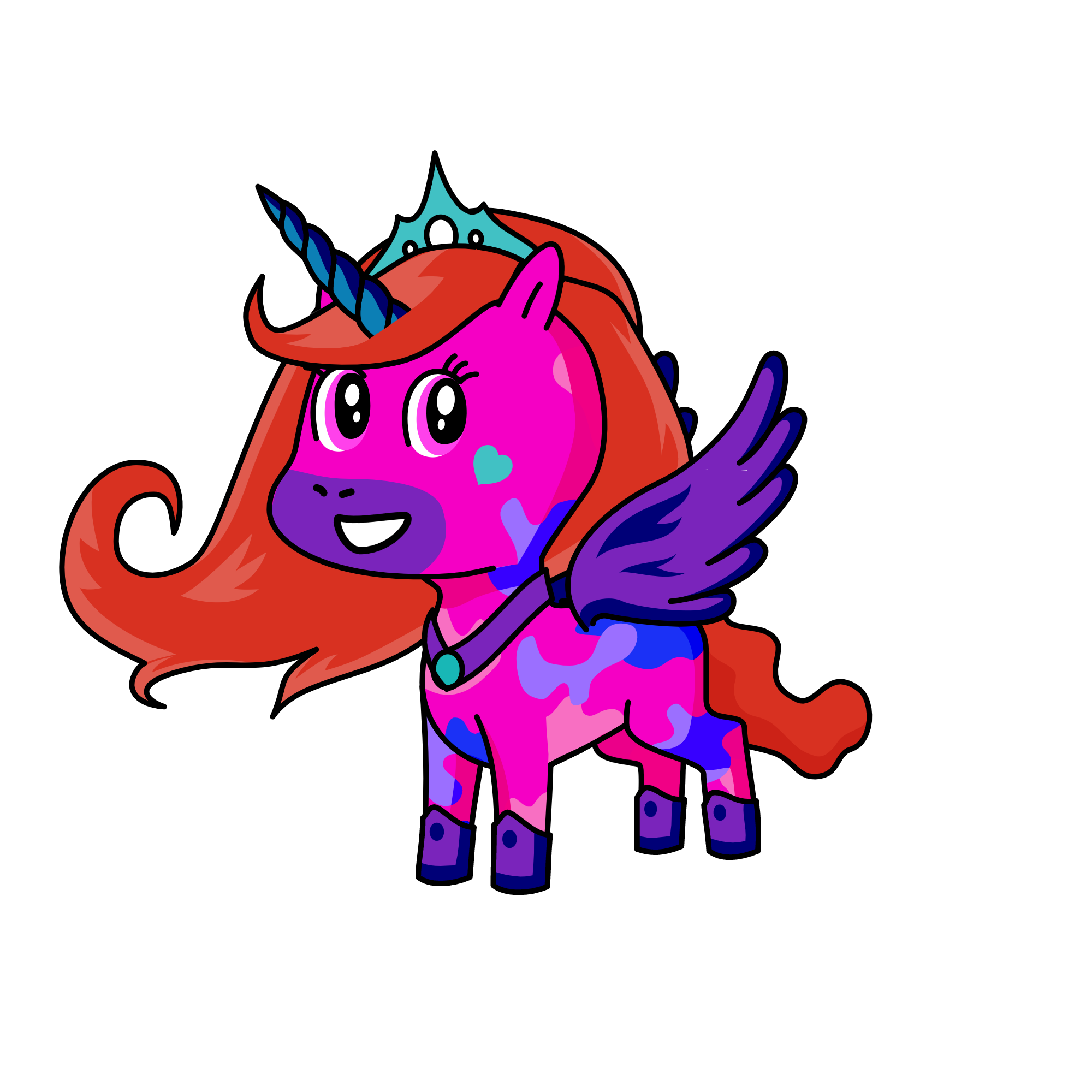 Queen of love, the unicorn
