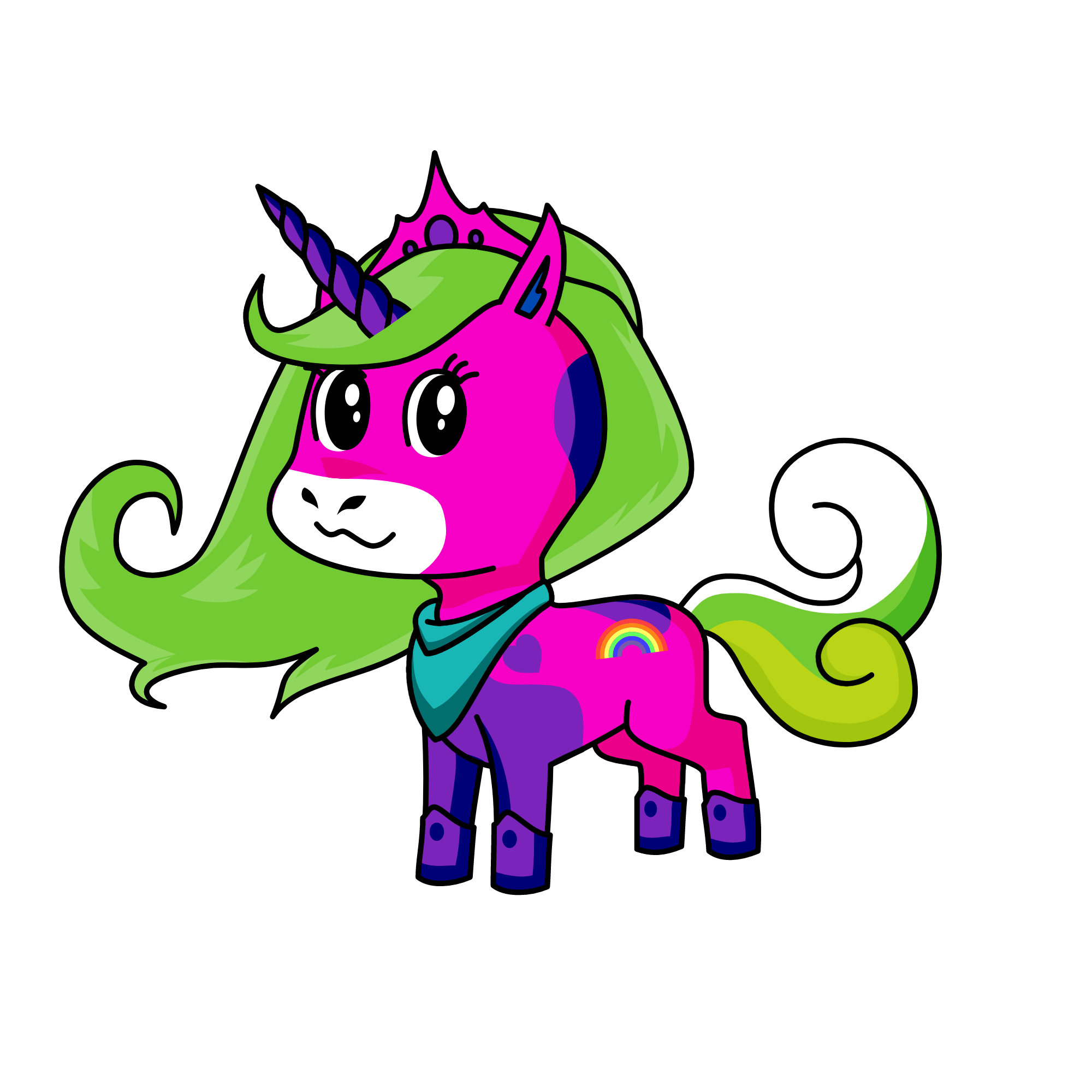 Emerald, the unicorn