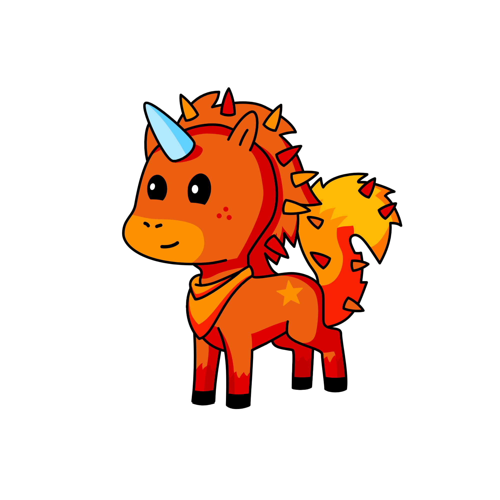 fire, the unicorn