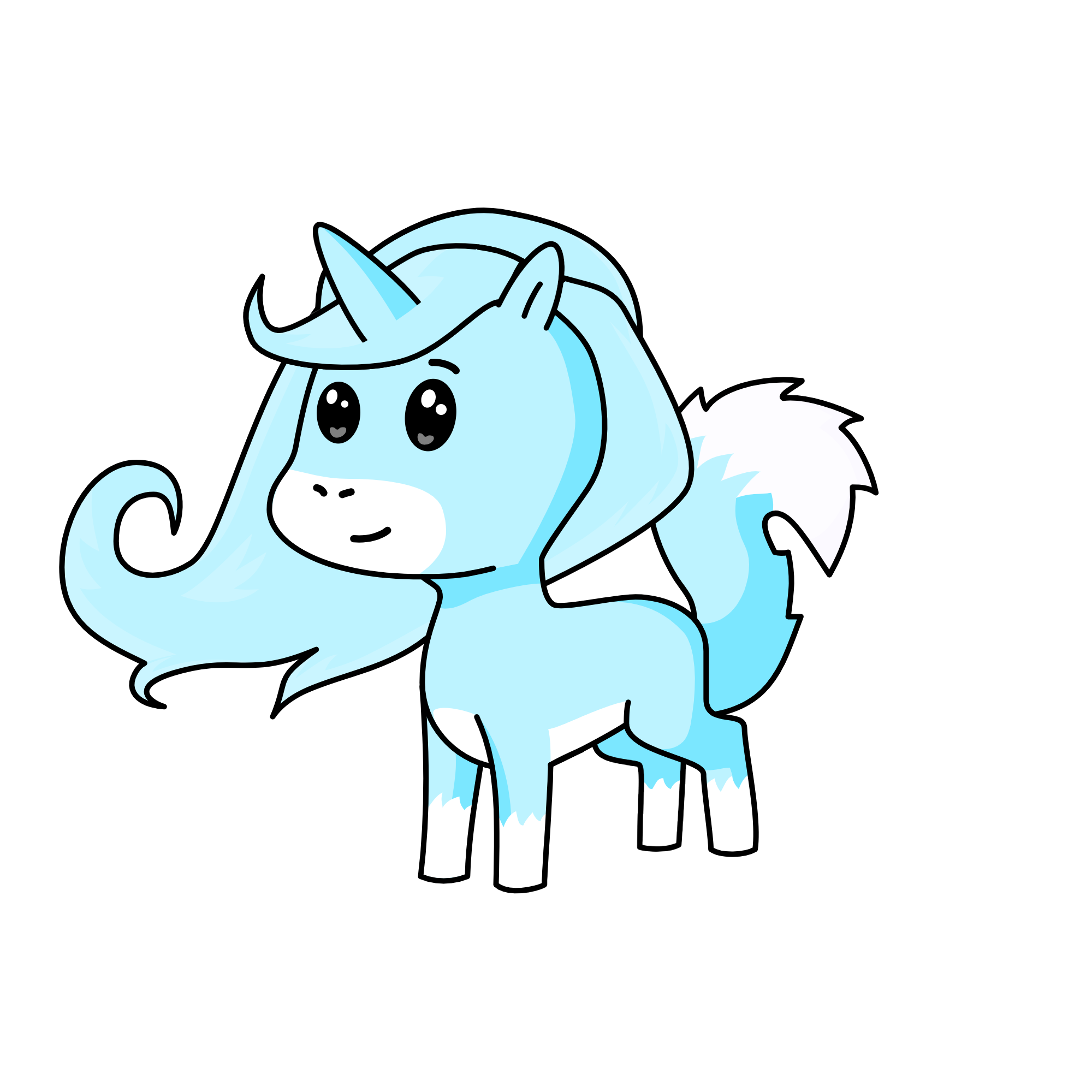 Artic fox, the unicorn