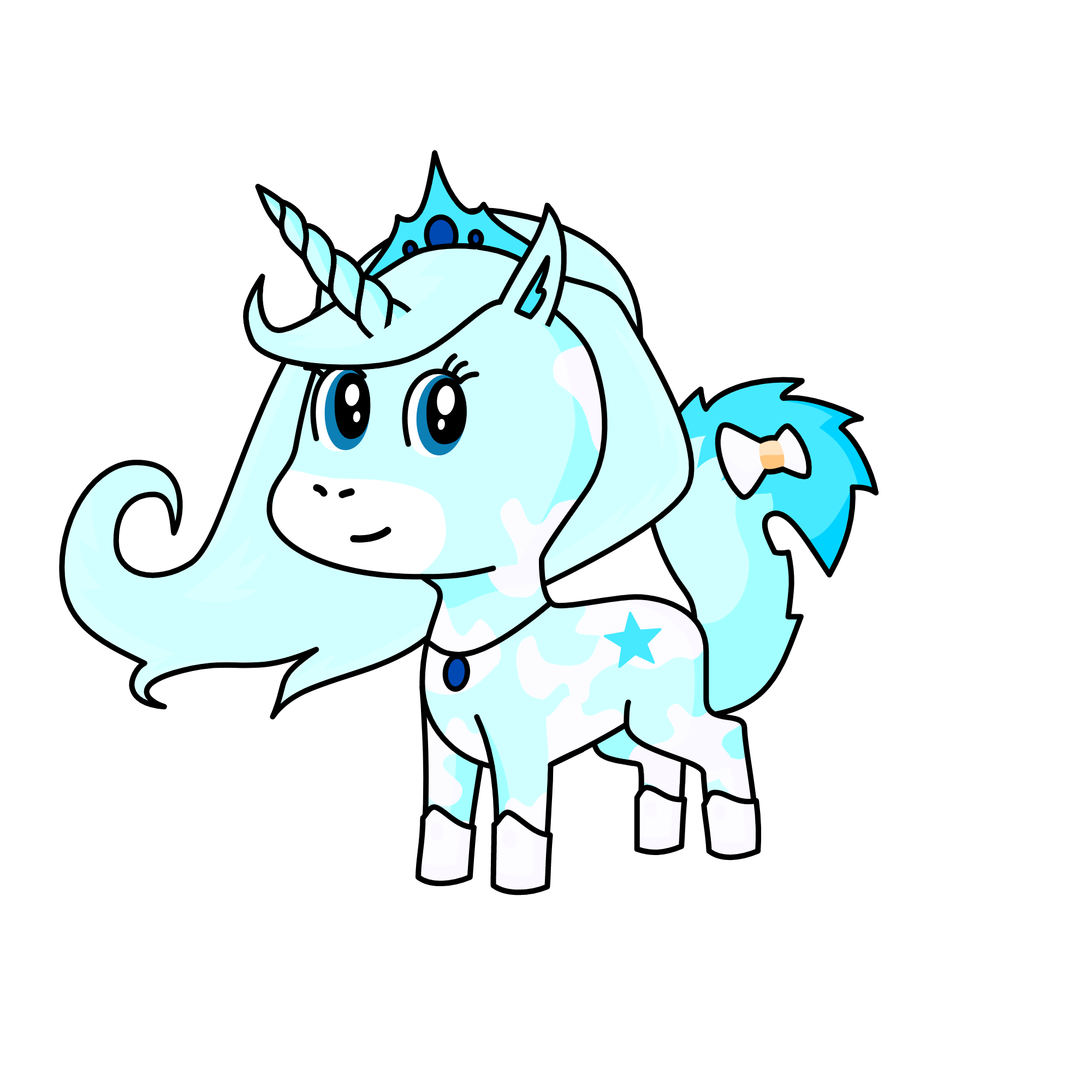 Queen of the Snow, the unicorn