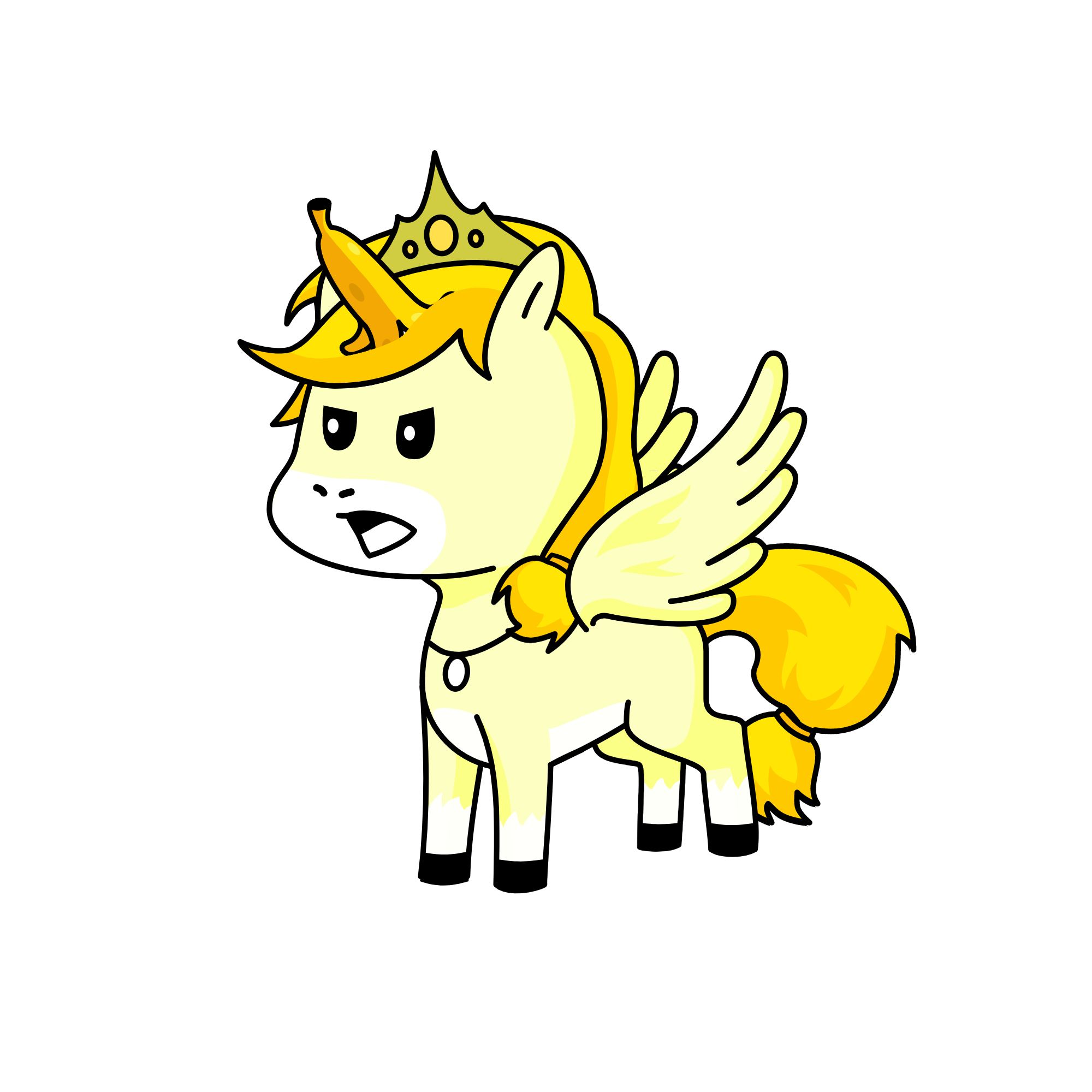 Who threw a banana at Princess Sun's horn u made her mad ur not respecting her PLZ ADMIT NOW!!!, the unicorn