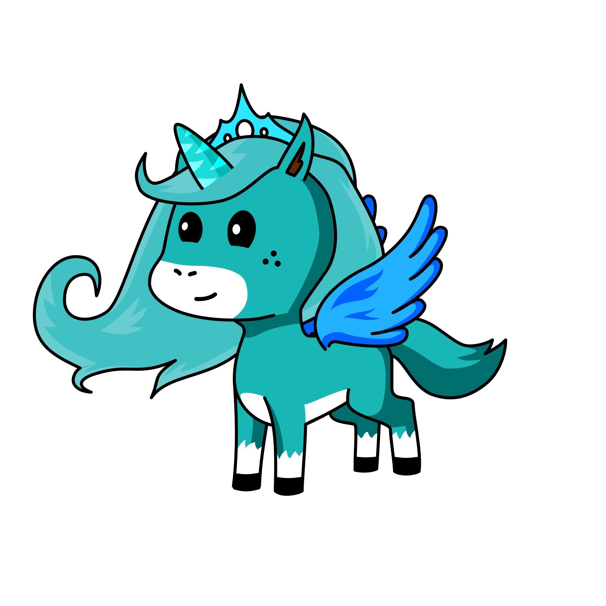 Aqua, the unicorn