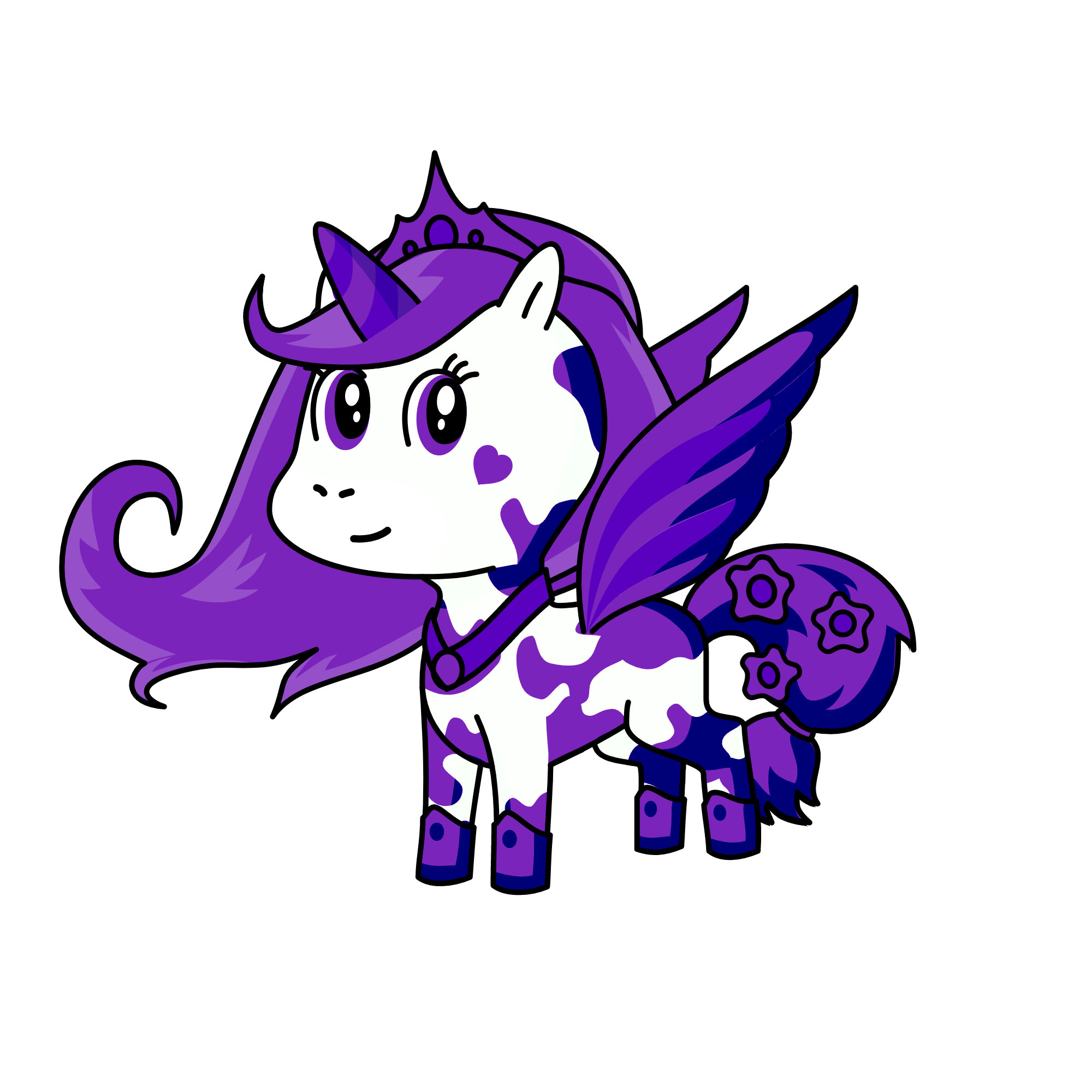 Miss Purple, the unicorn