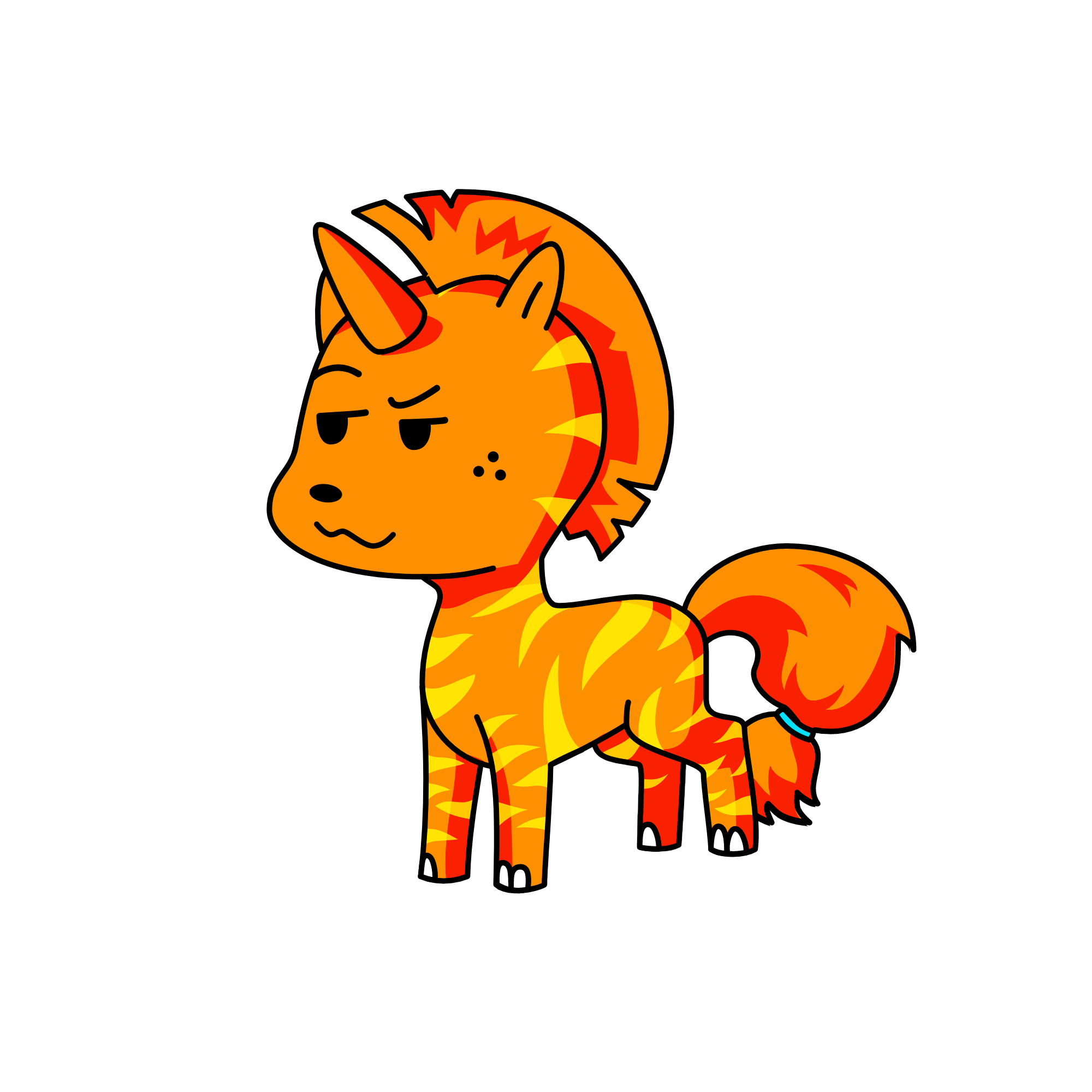Tabby Cat, the unicorn