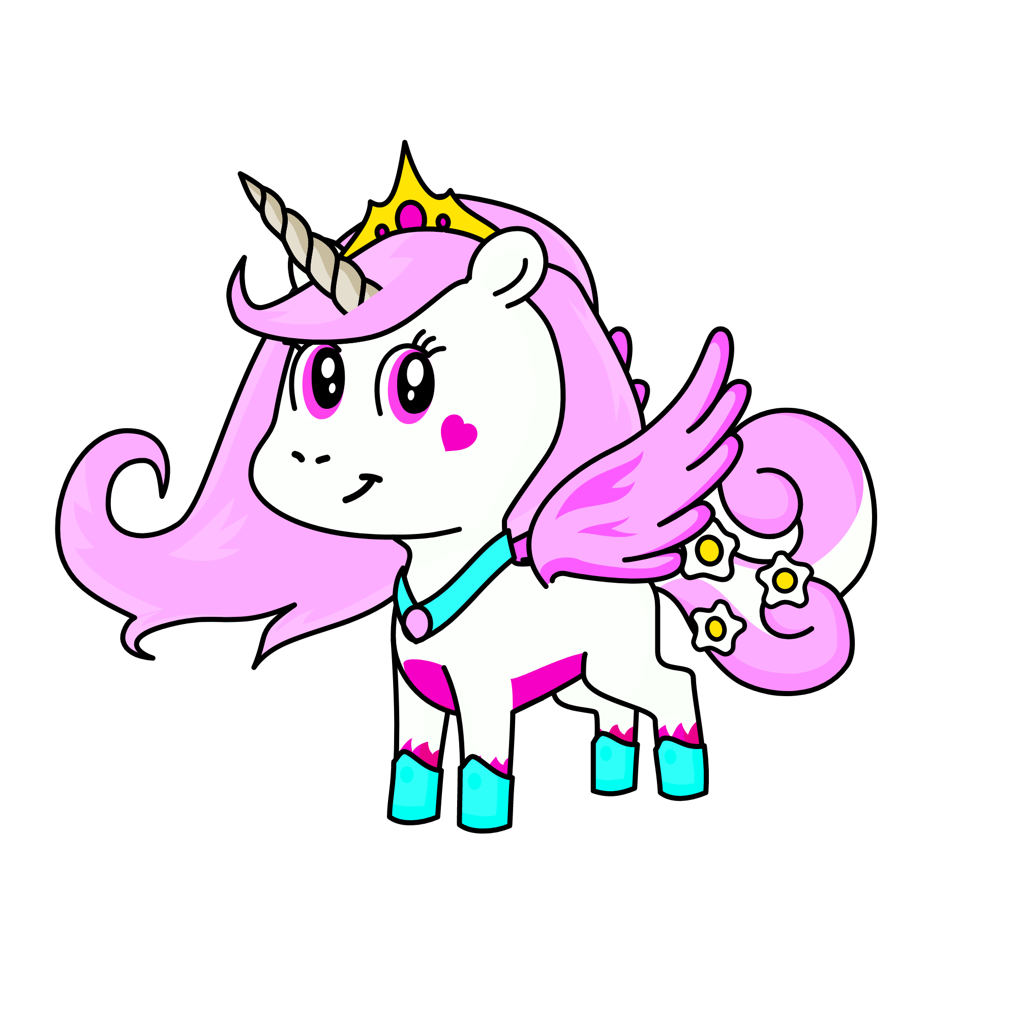 A Rainha , the unicorn