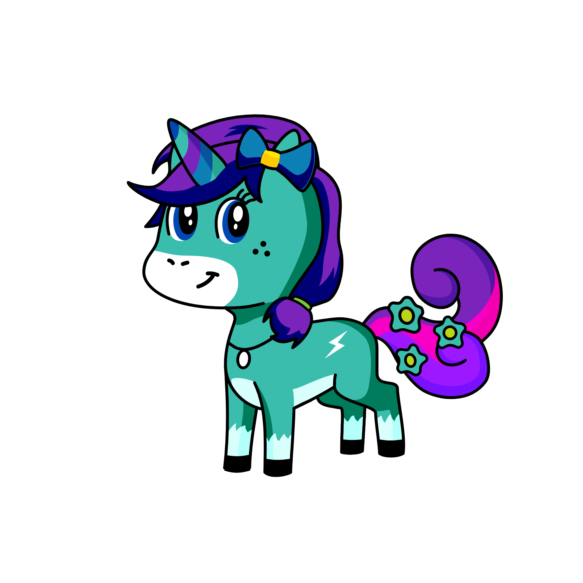 Spike, the unicorn