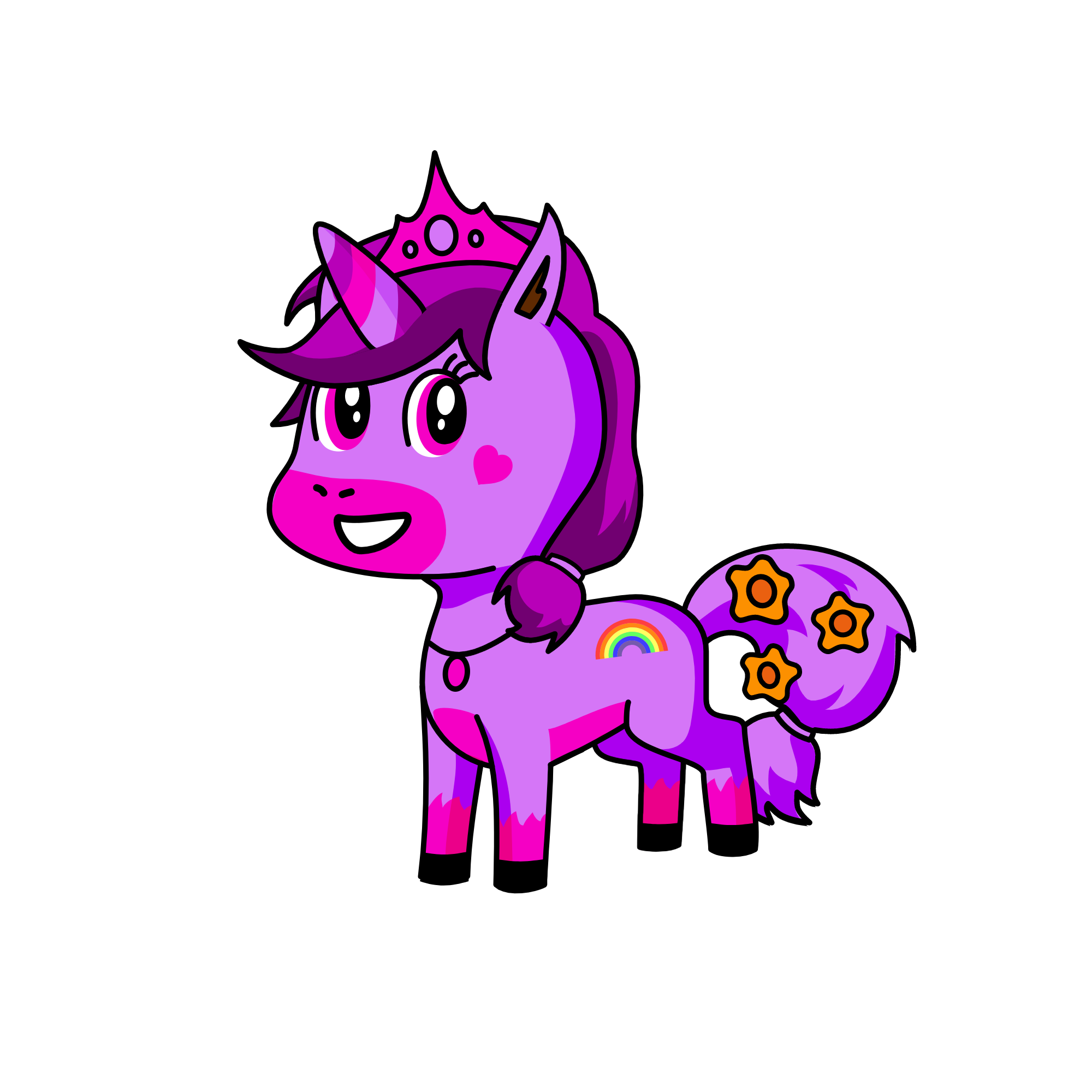 pink, the unicorn