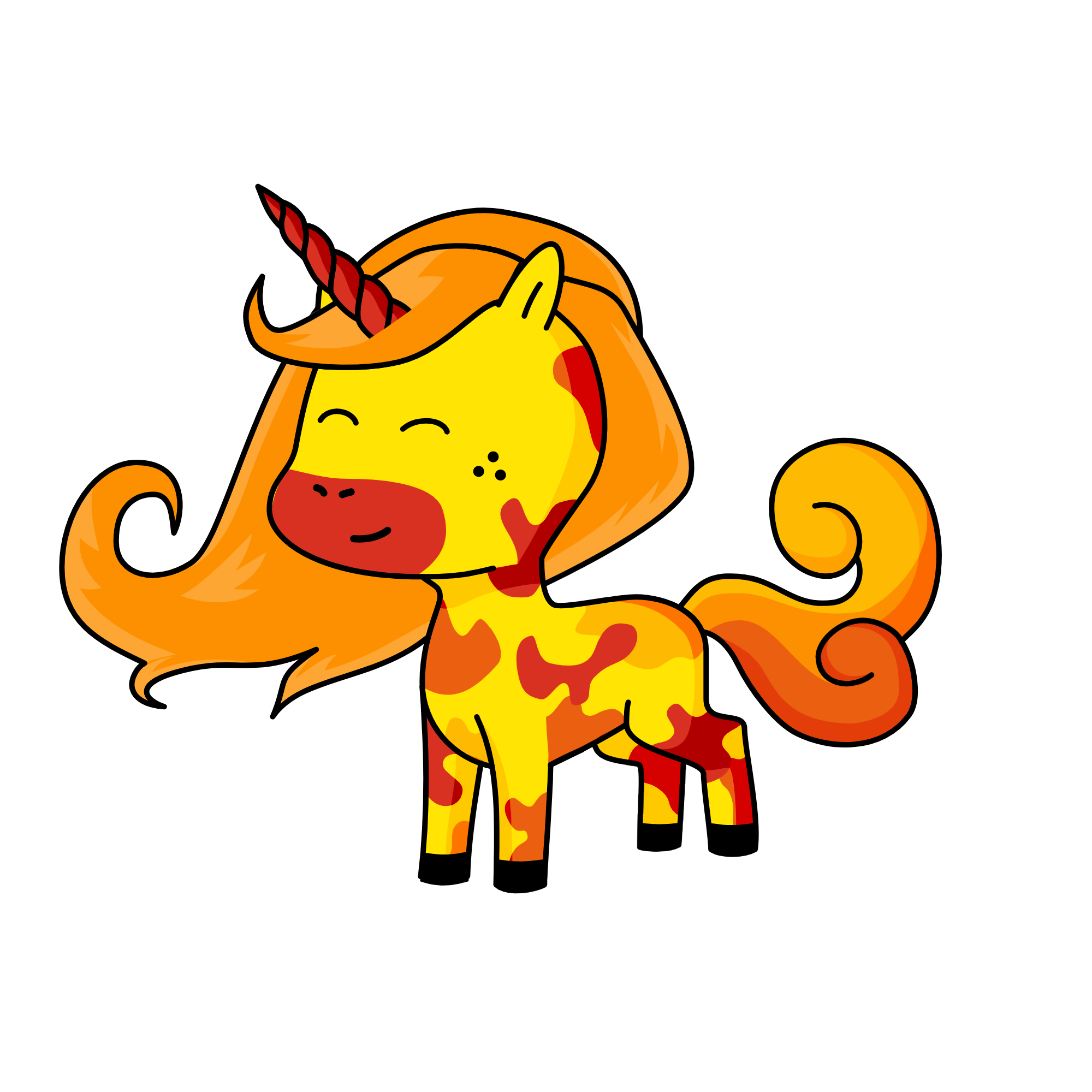 Flame, the unicorn