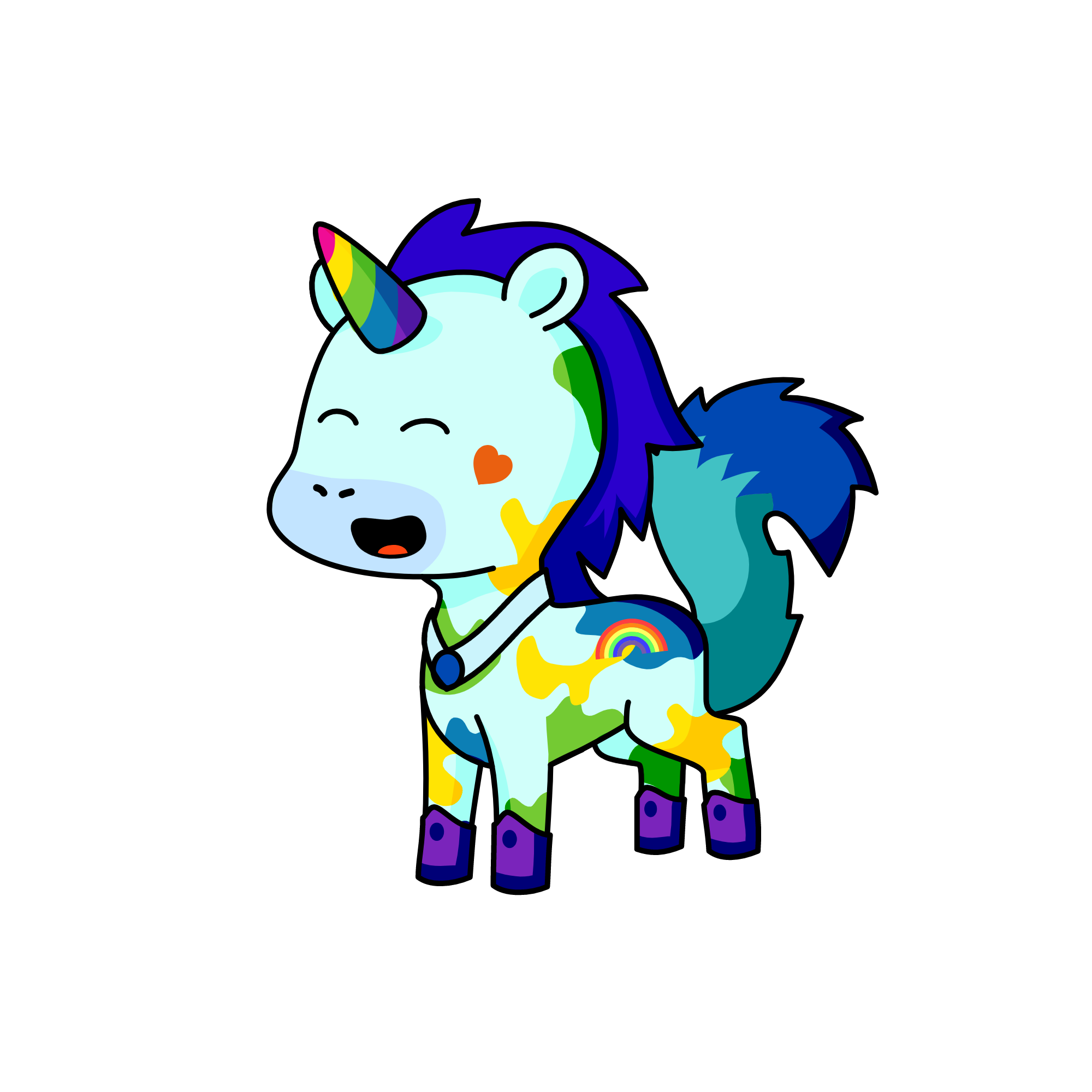raibow, the unicorn