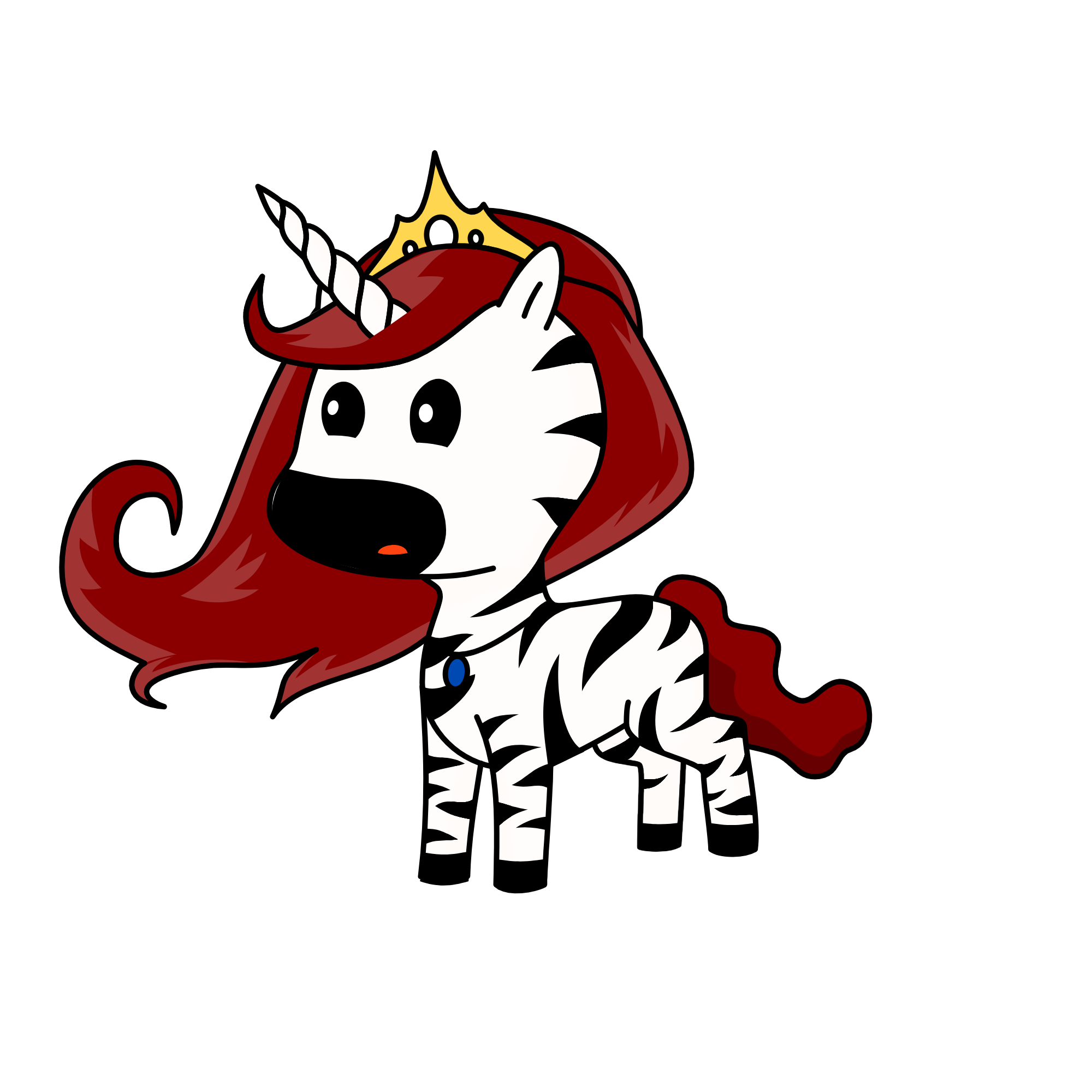 zebra, the unicorn