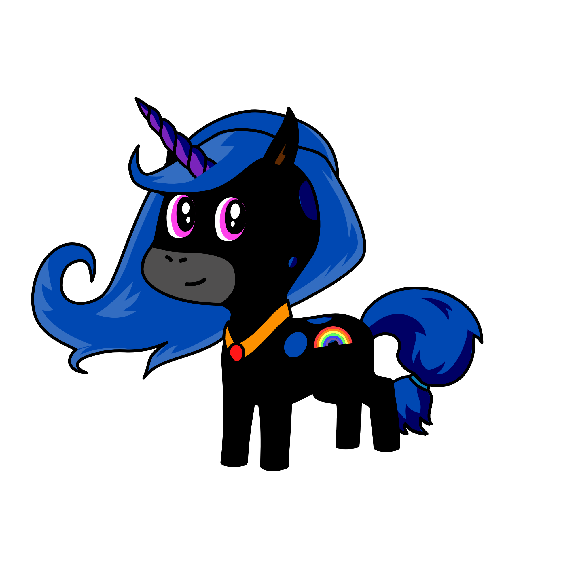 Black berry, the unicorn