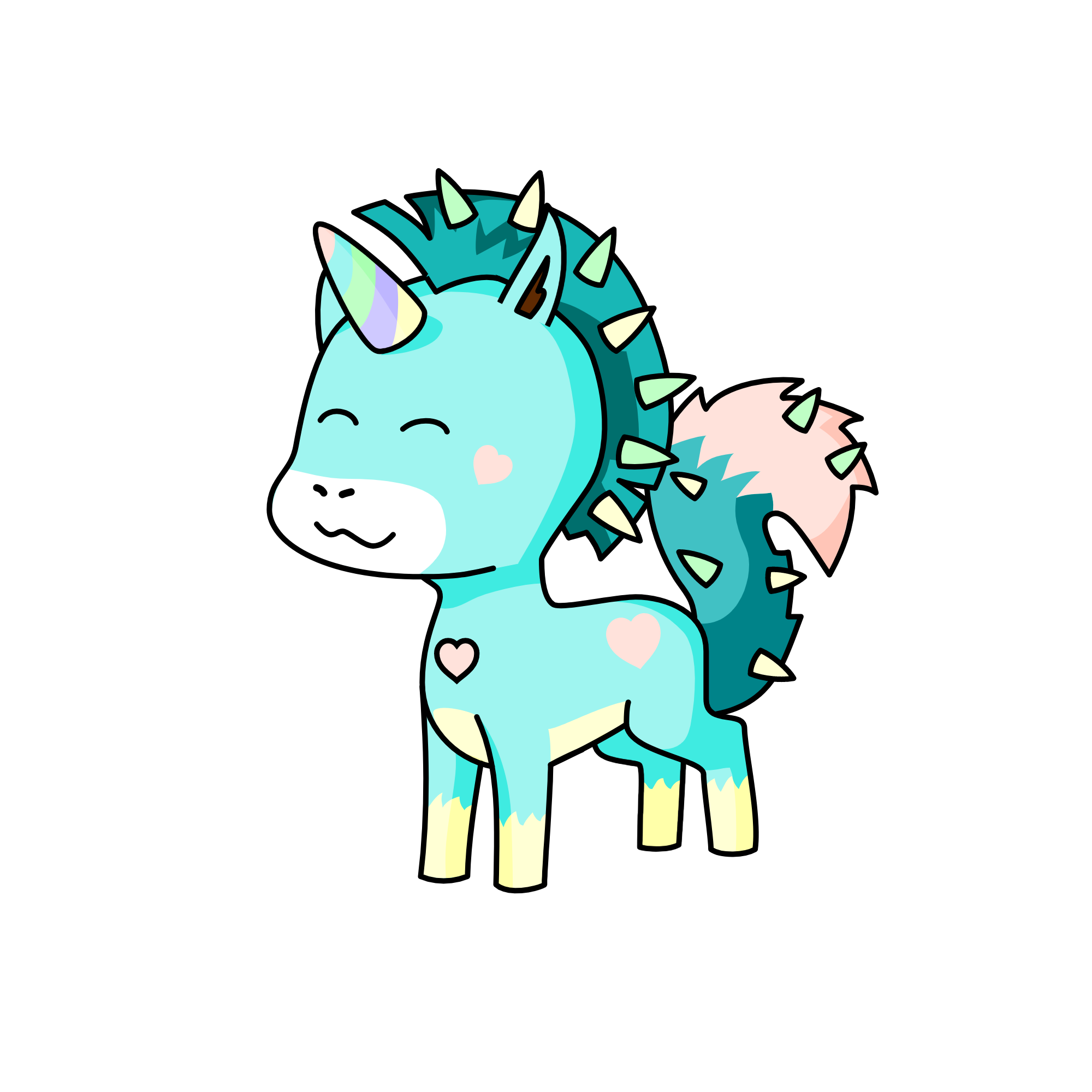 Pastelle, the unicorn