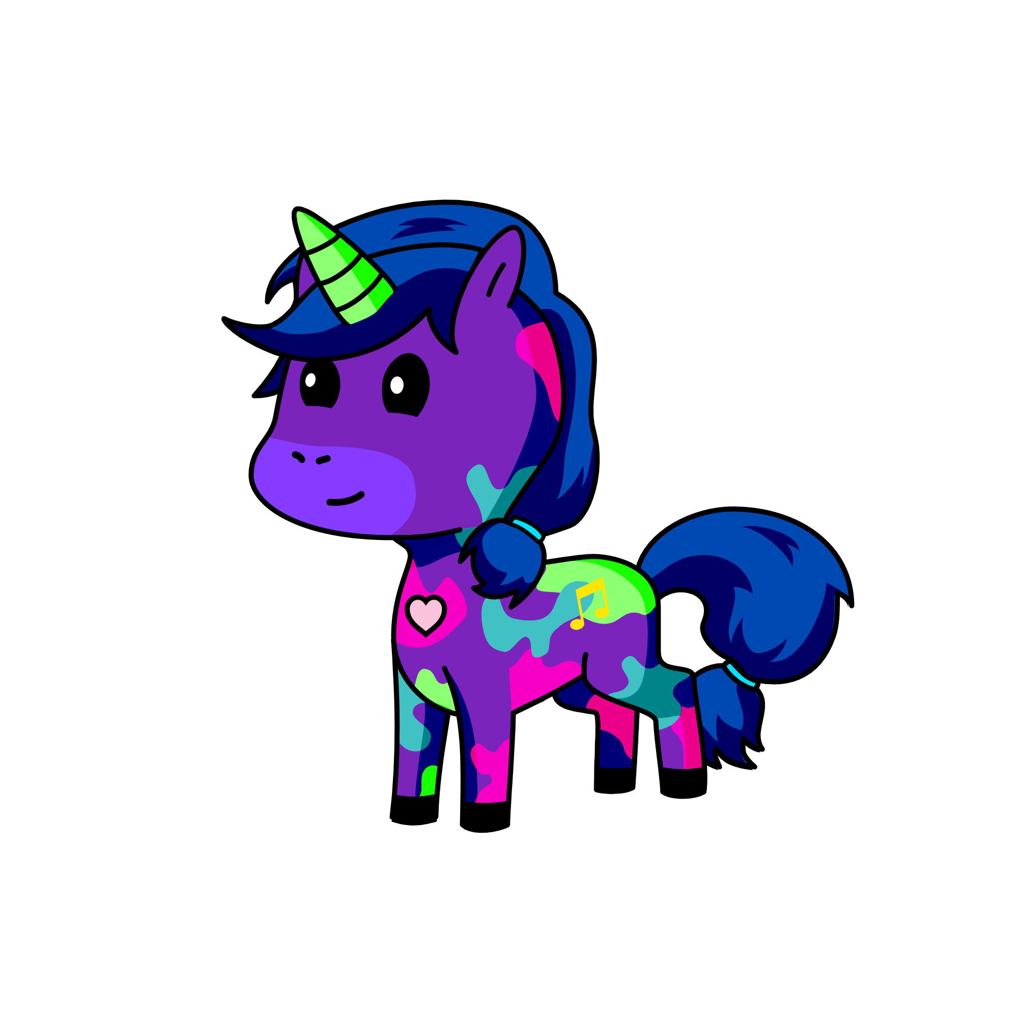 Melody, the unicorn