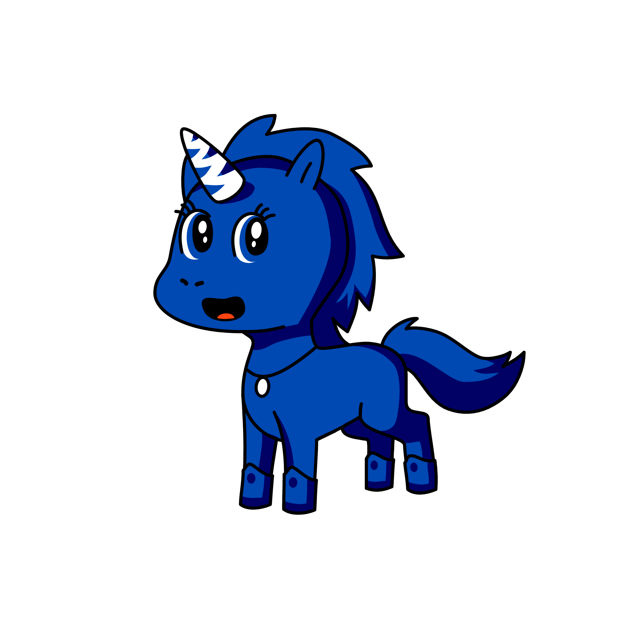 b, the unicorn