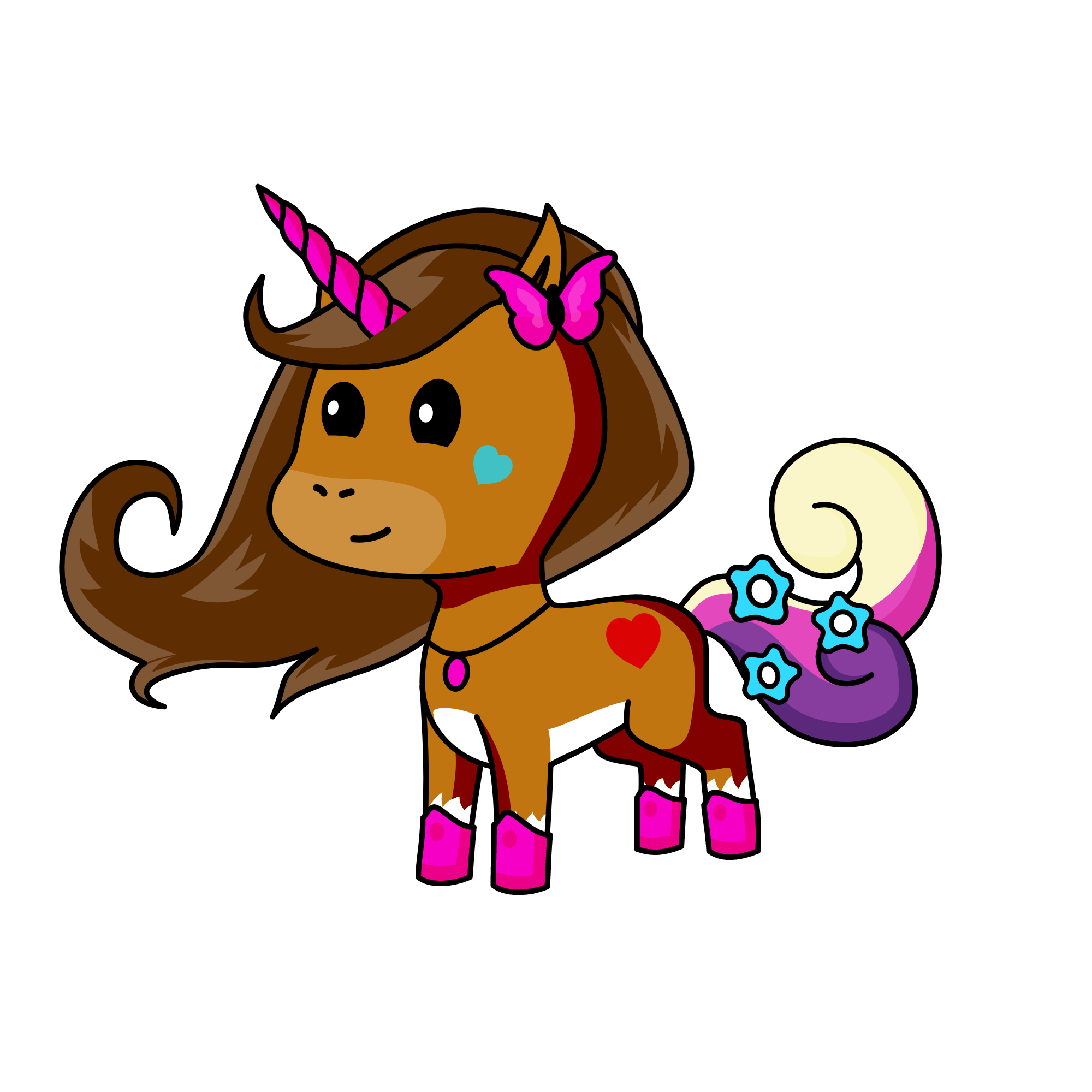 Brownie, the unicorn