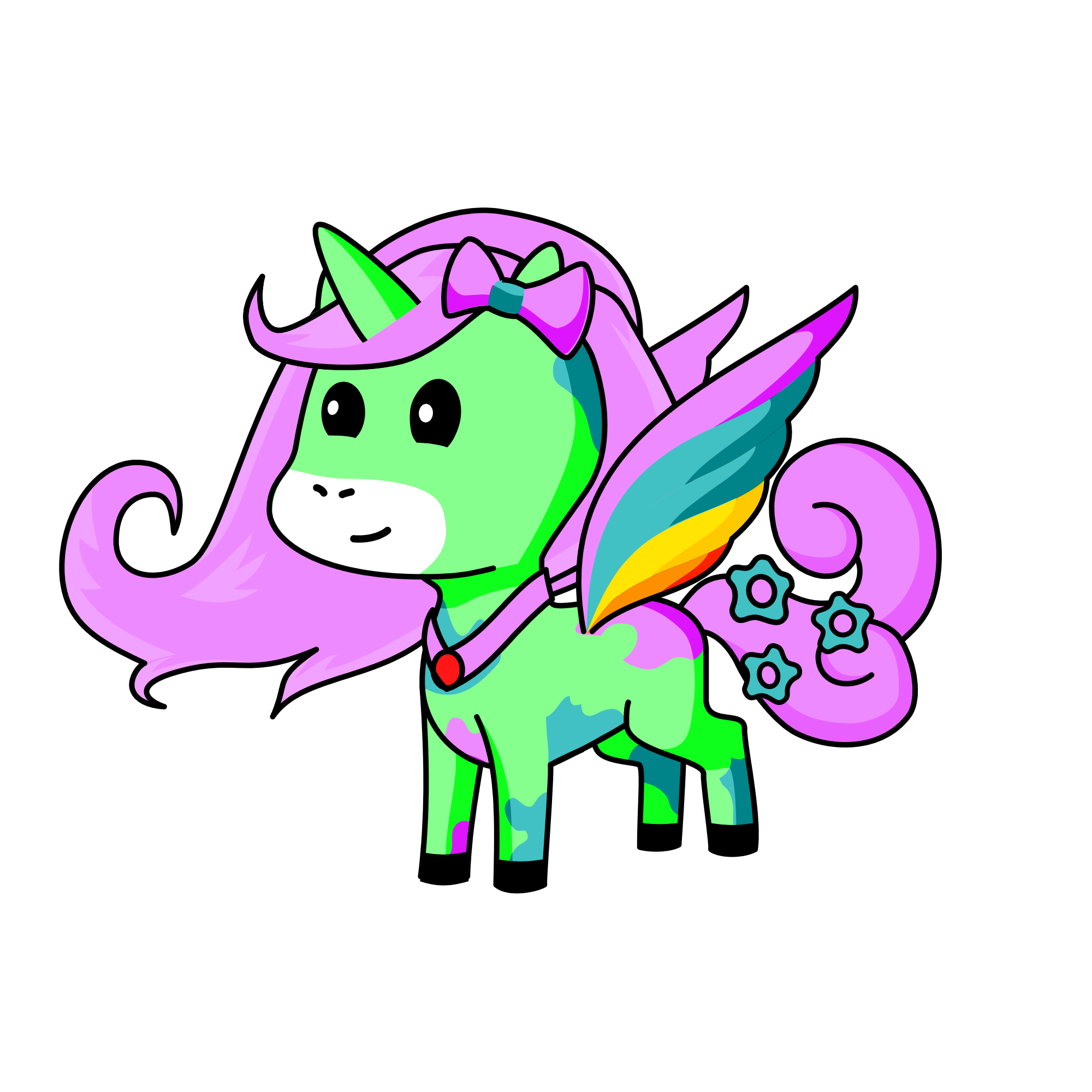 Cotton candy, the unicorn