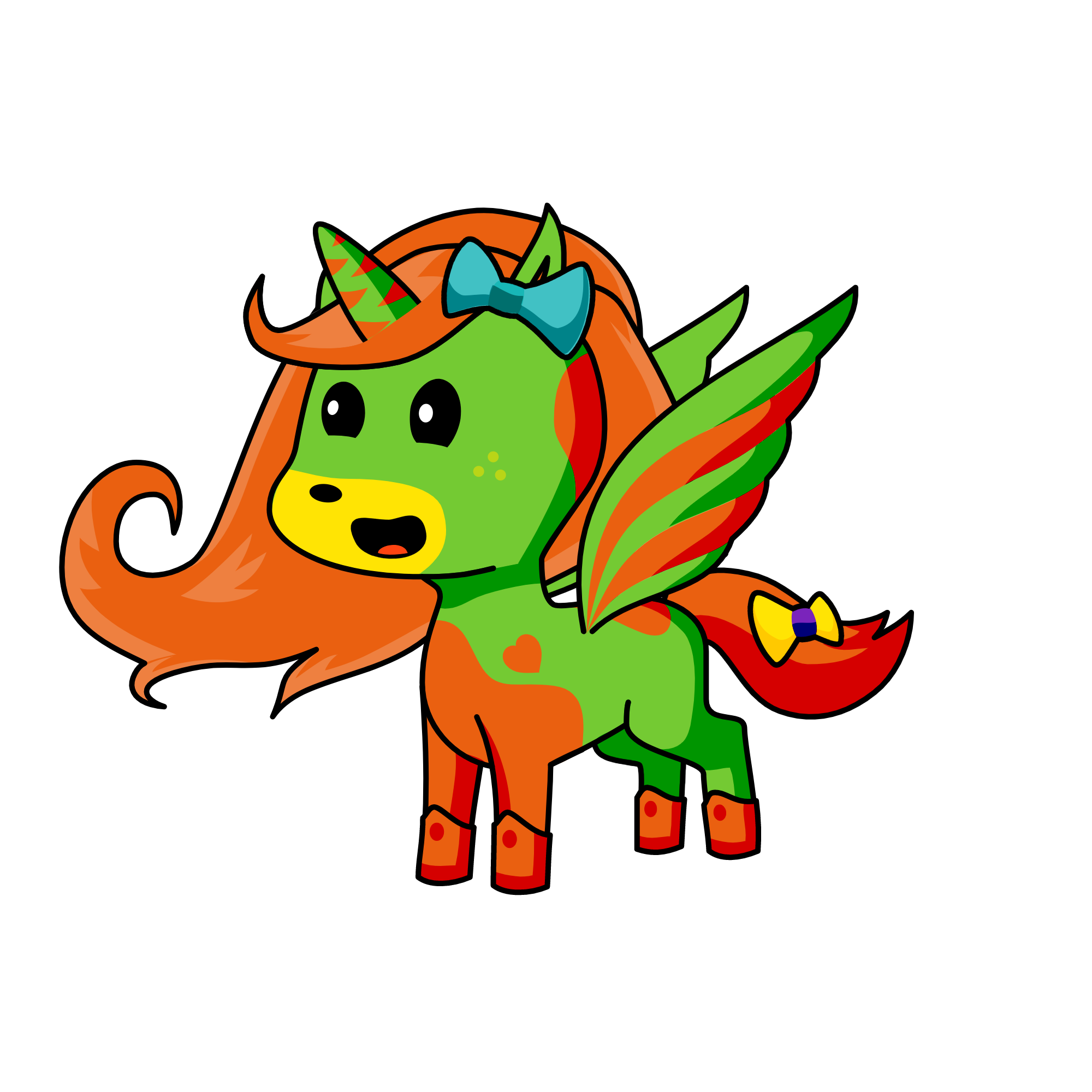 Queen of erows, the unicorn