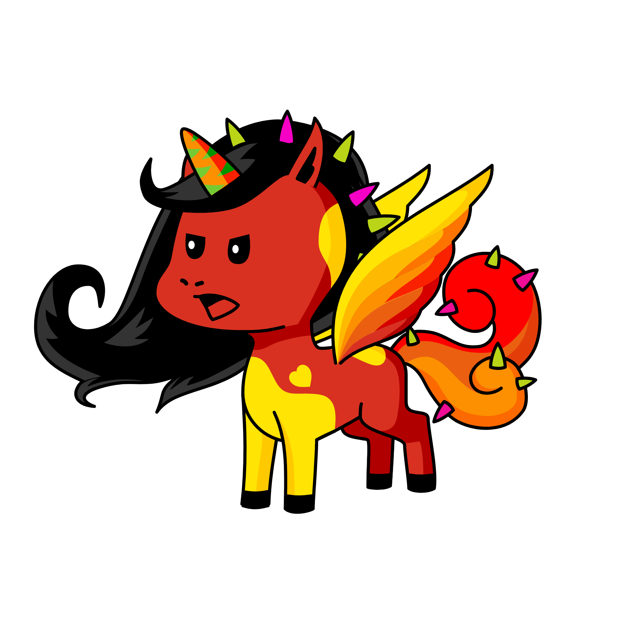 Fire flyer, the unicorn