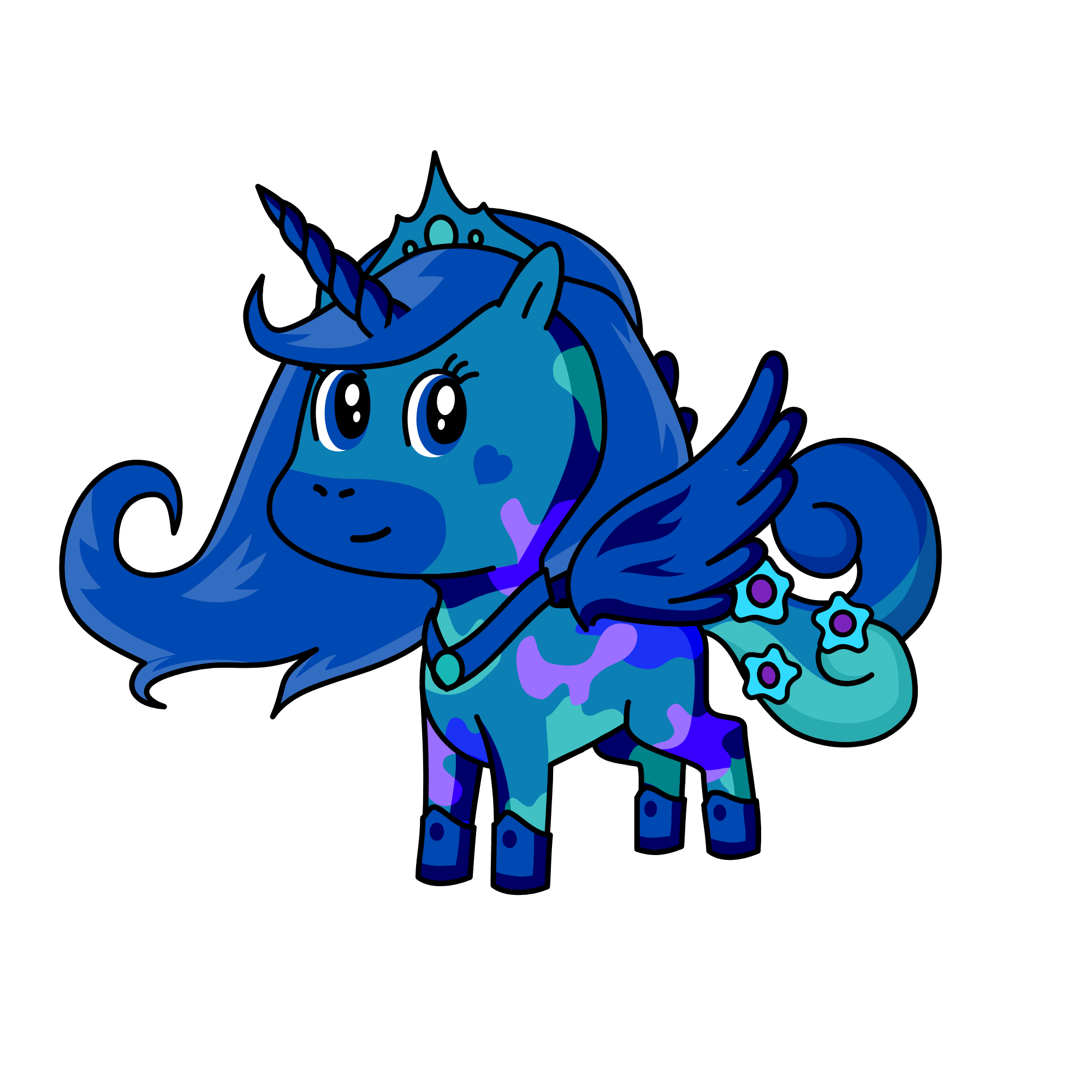 Moon Queen, the unicorn