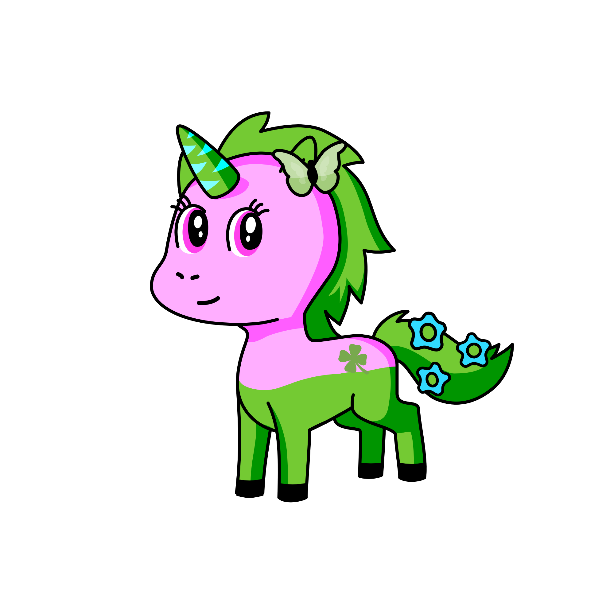 Kitty fairy, the unicorn