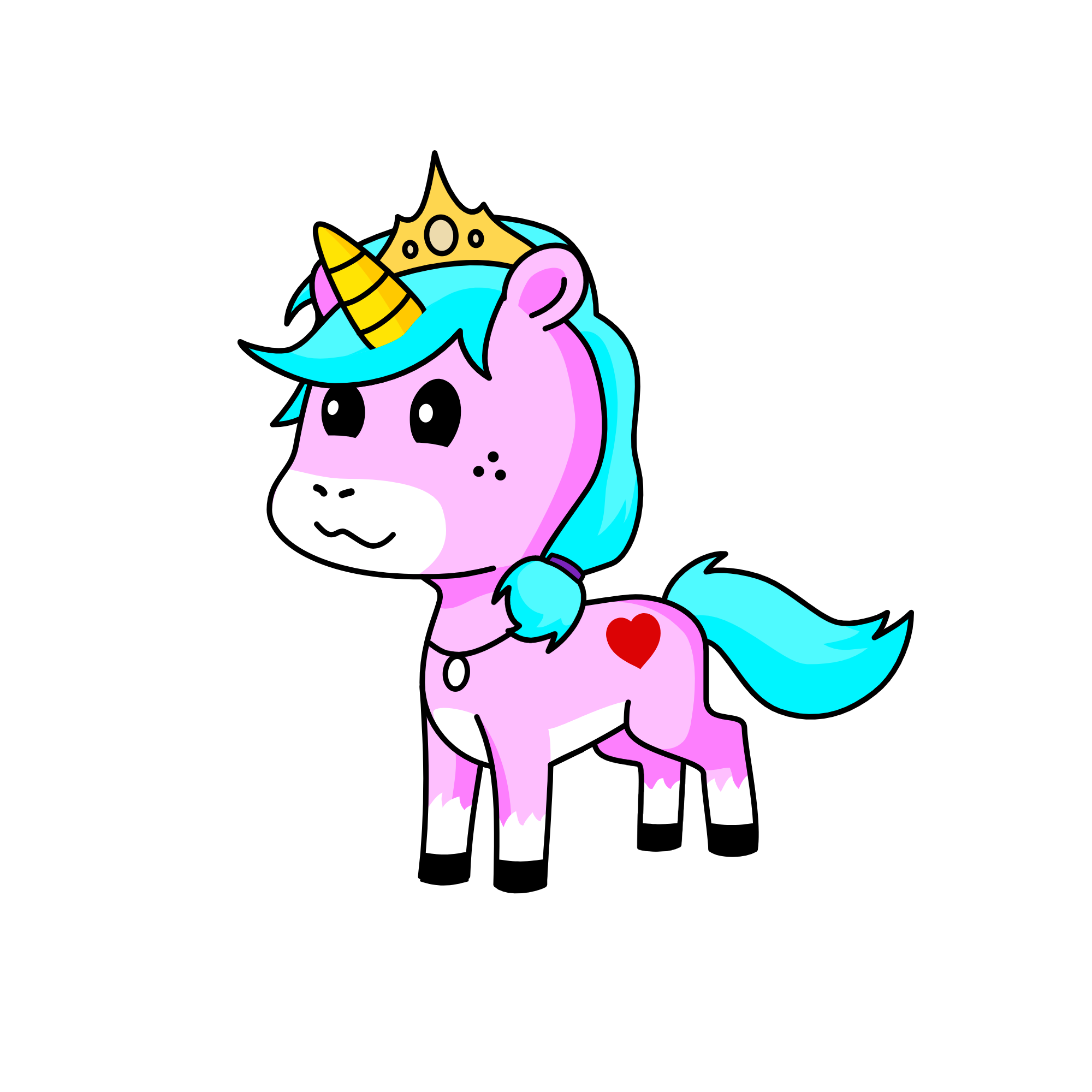 Pinky, the unicorn