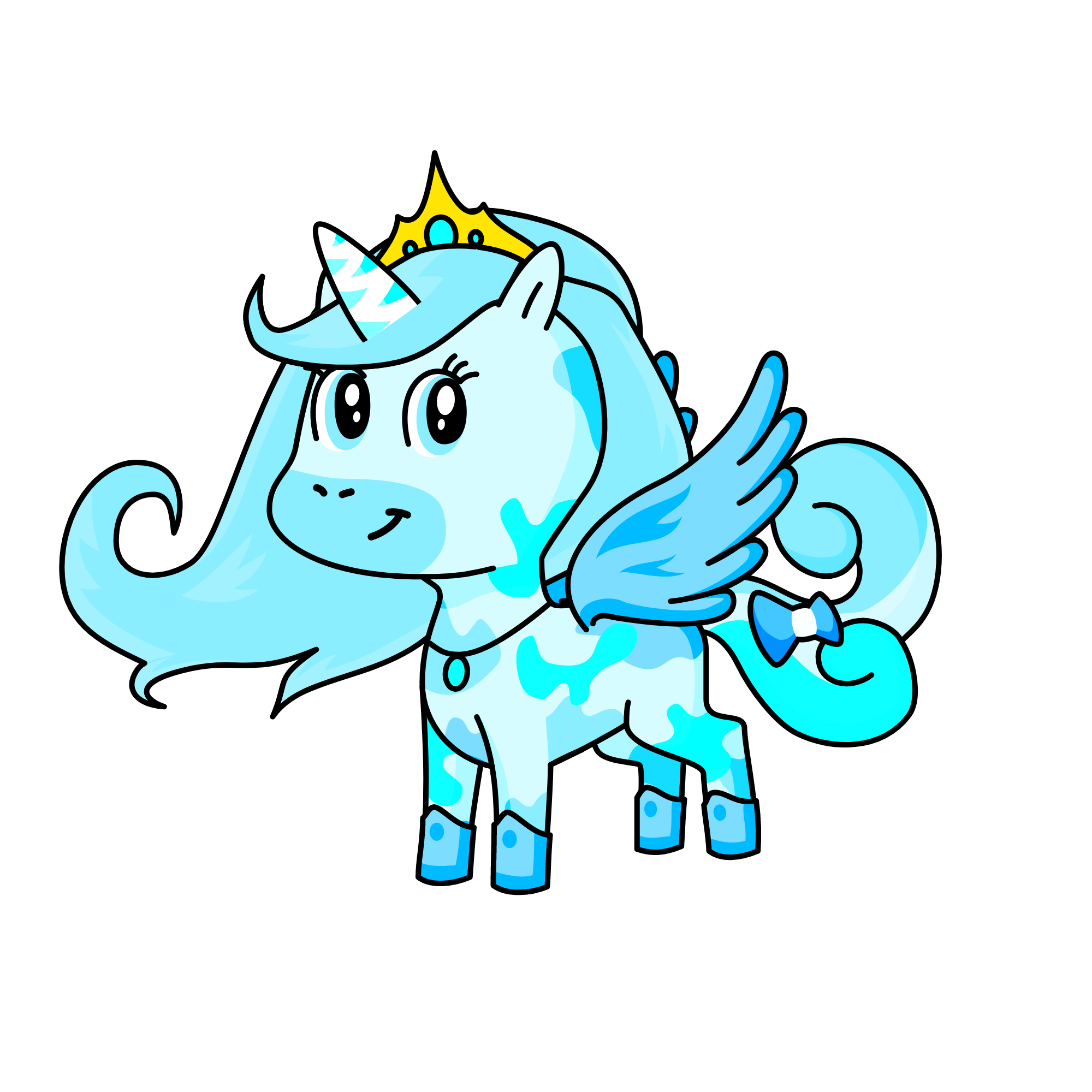 Rainha do Gelo, the unicorn