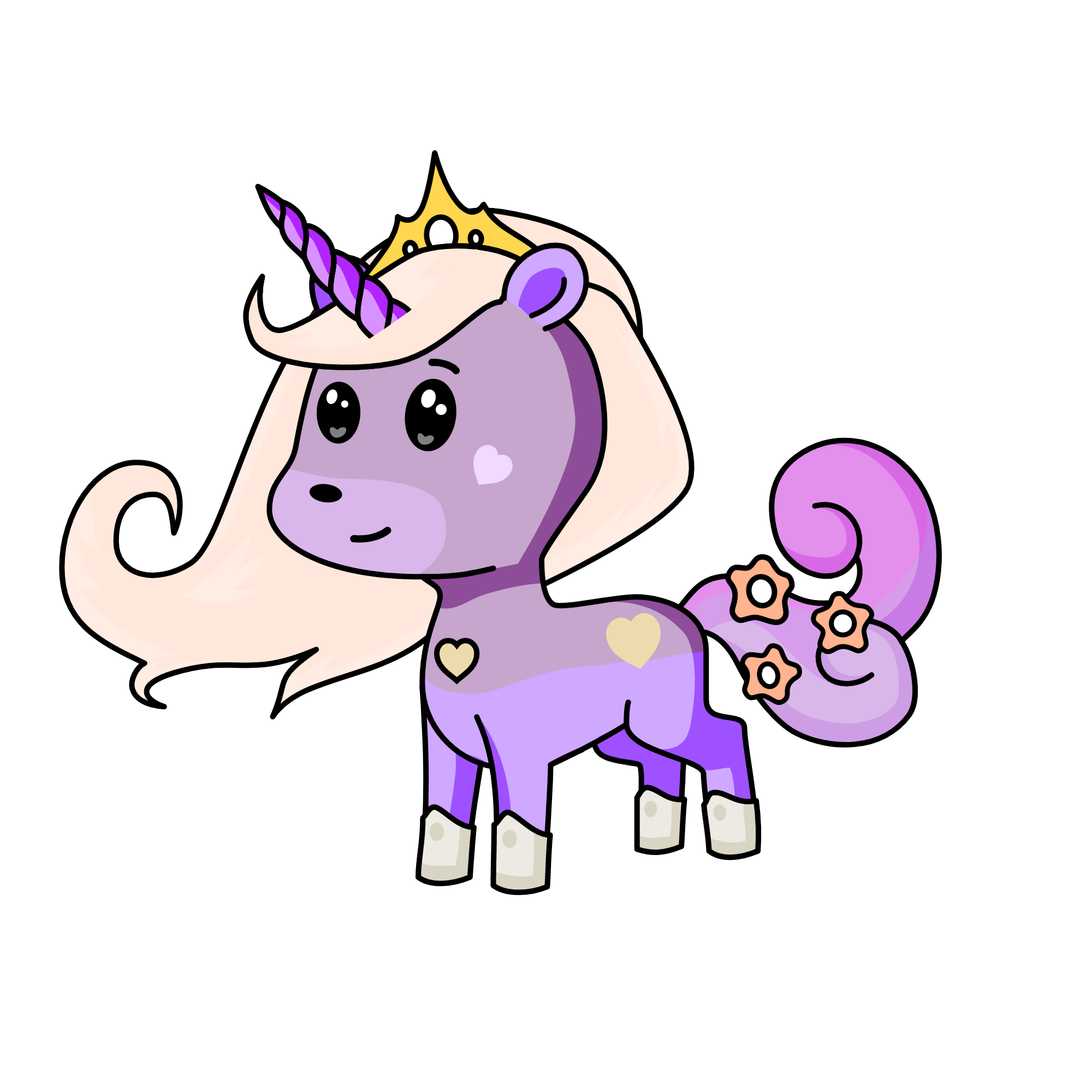 Lavender, the unicorn
