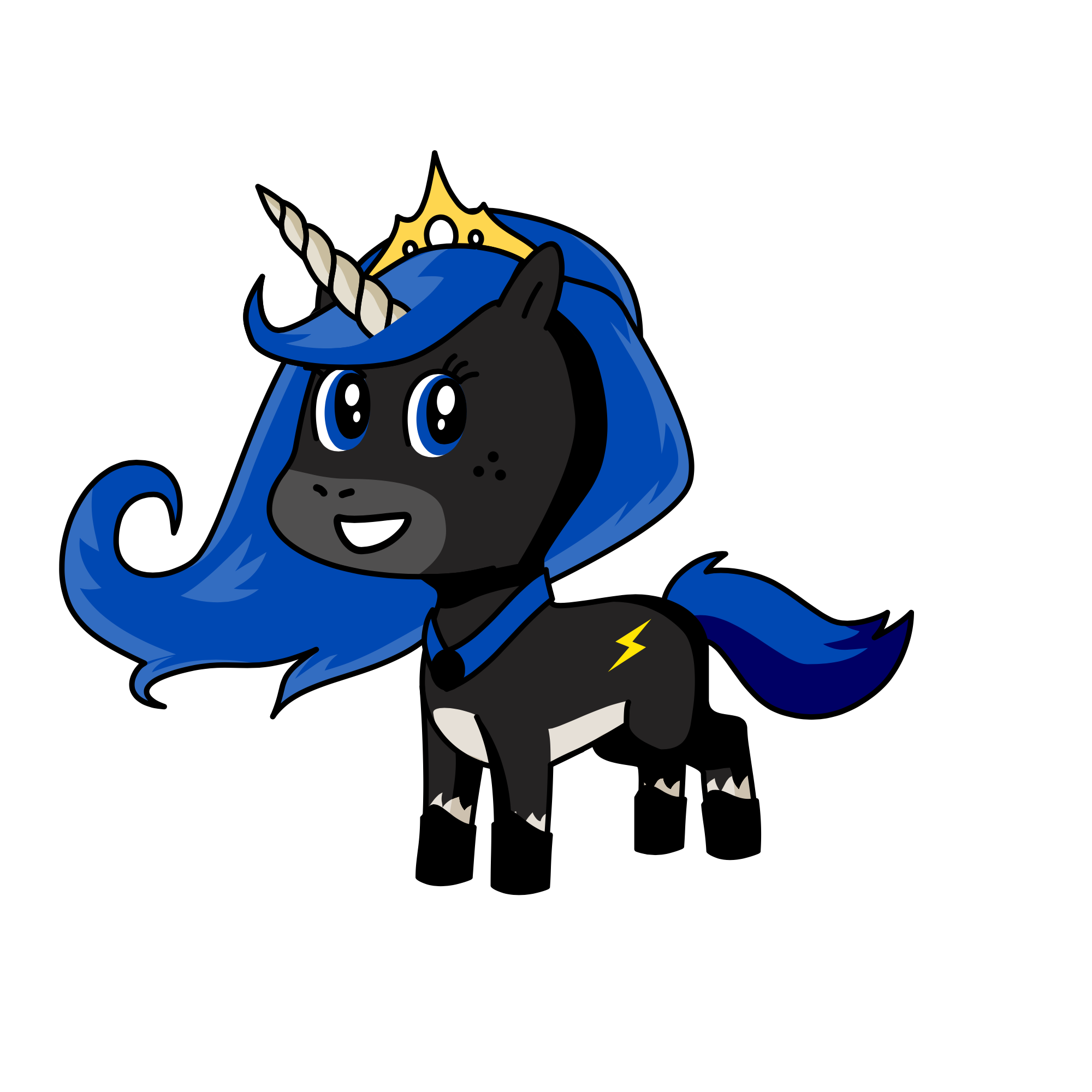 Princess Luna, the unicorn