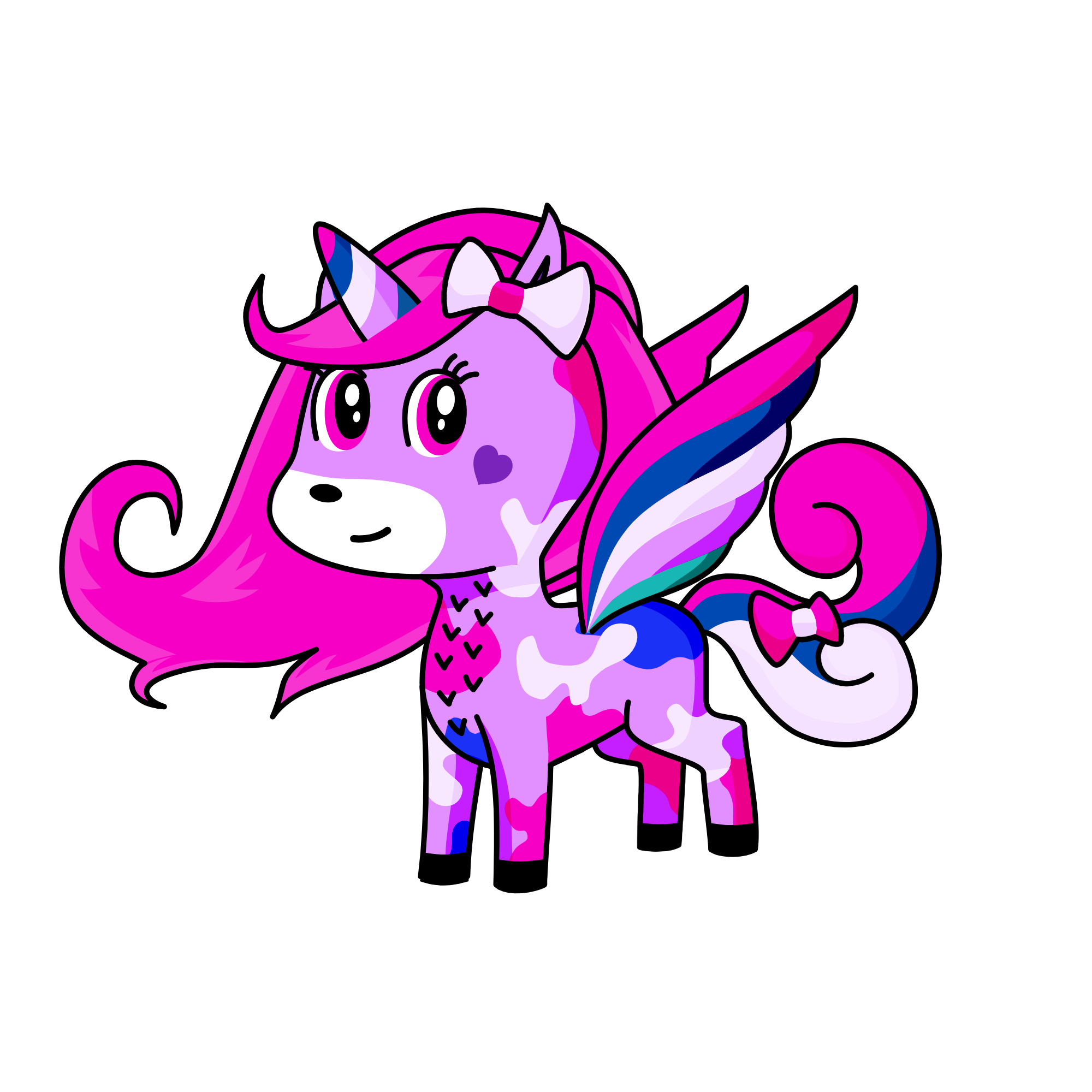 Princess neon, the unicorn