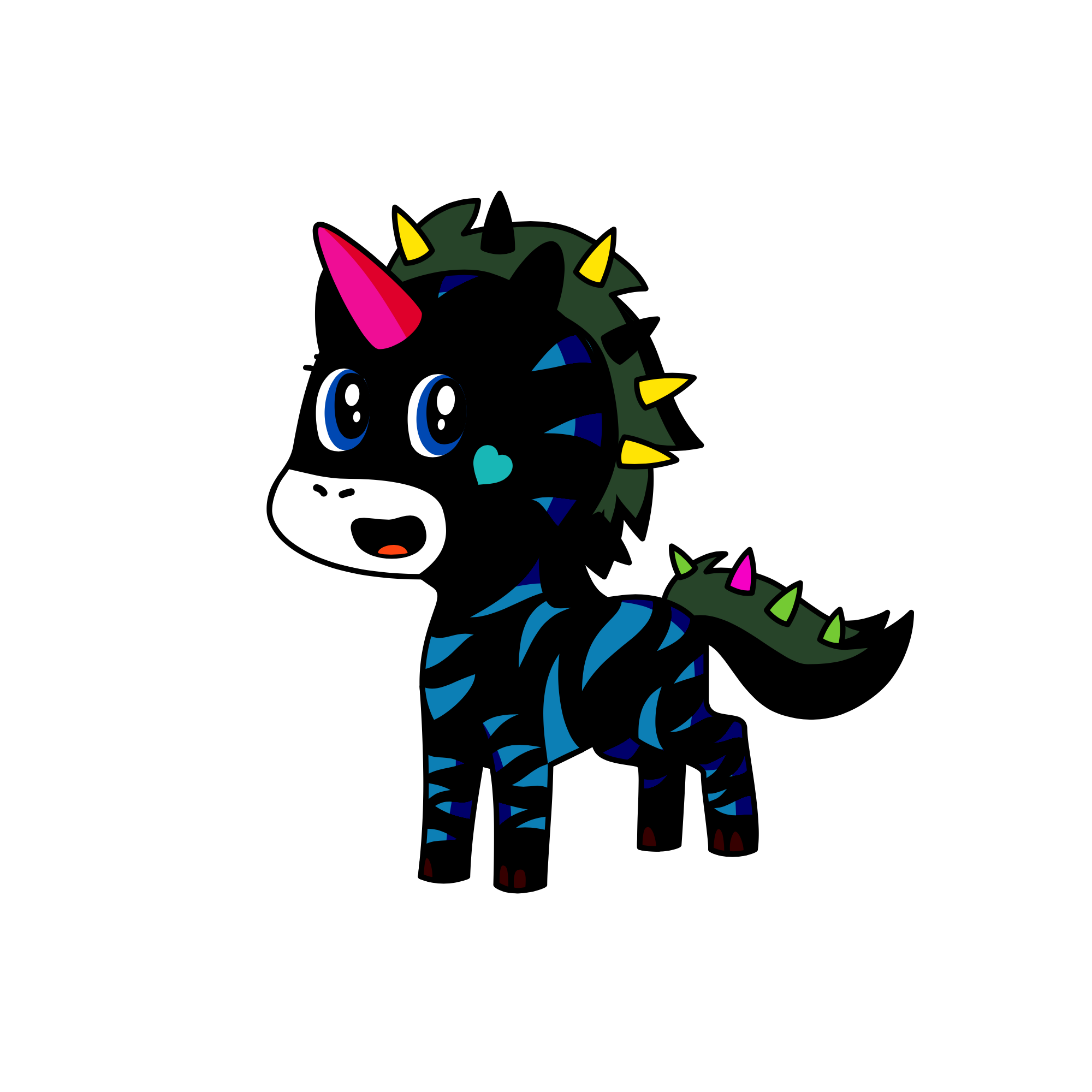 Spiky, the unicorn