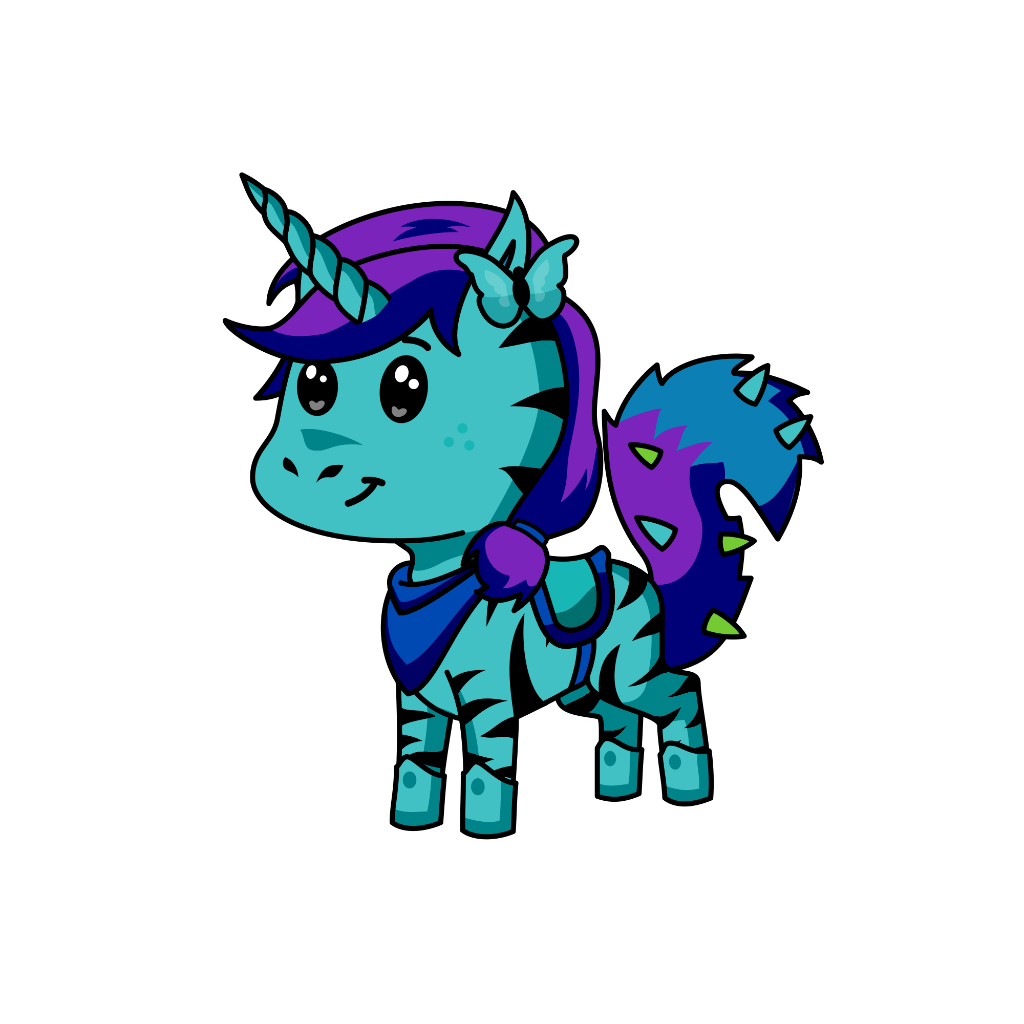  Blue , the unicorn