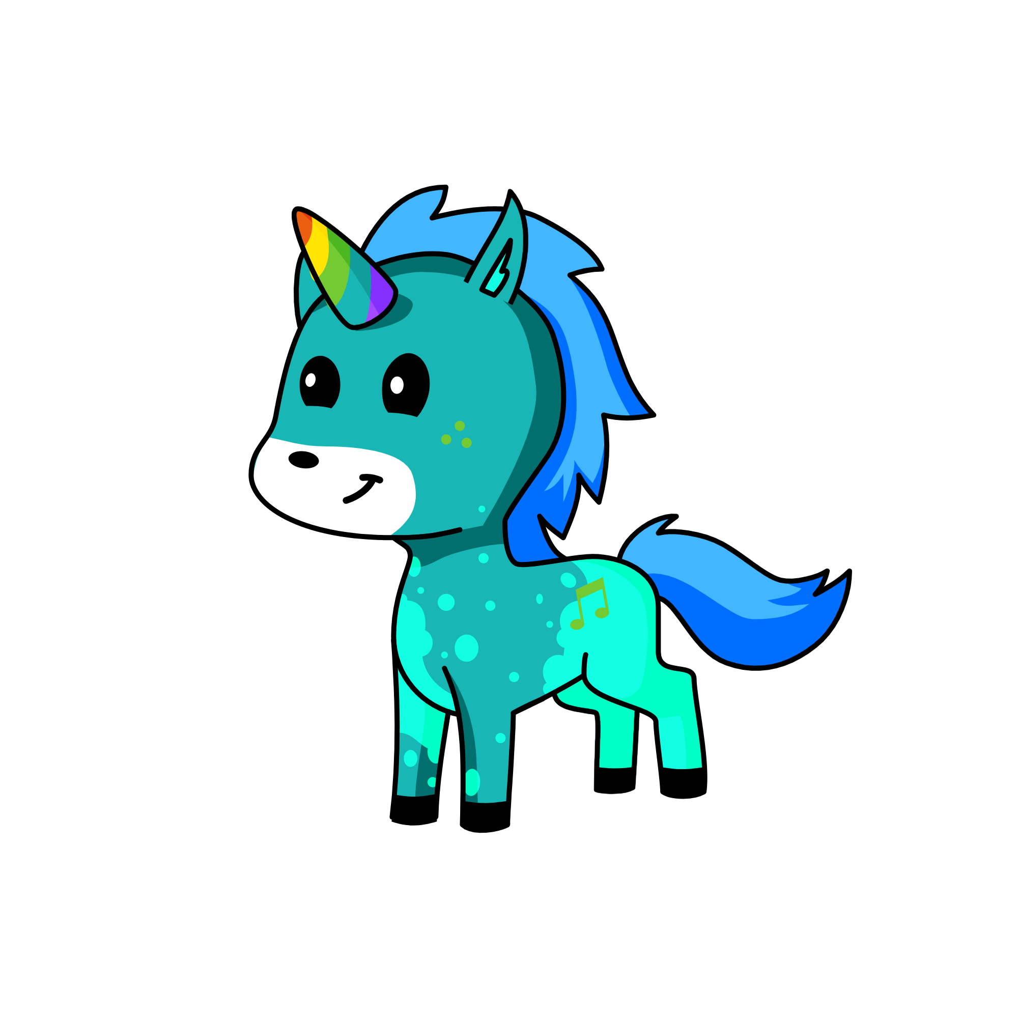 aqua, the unicorn