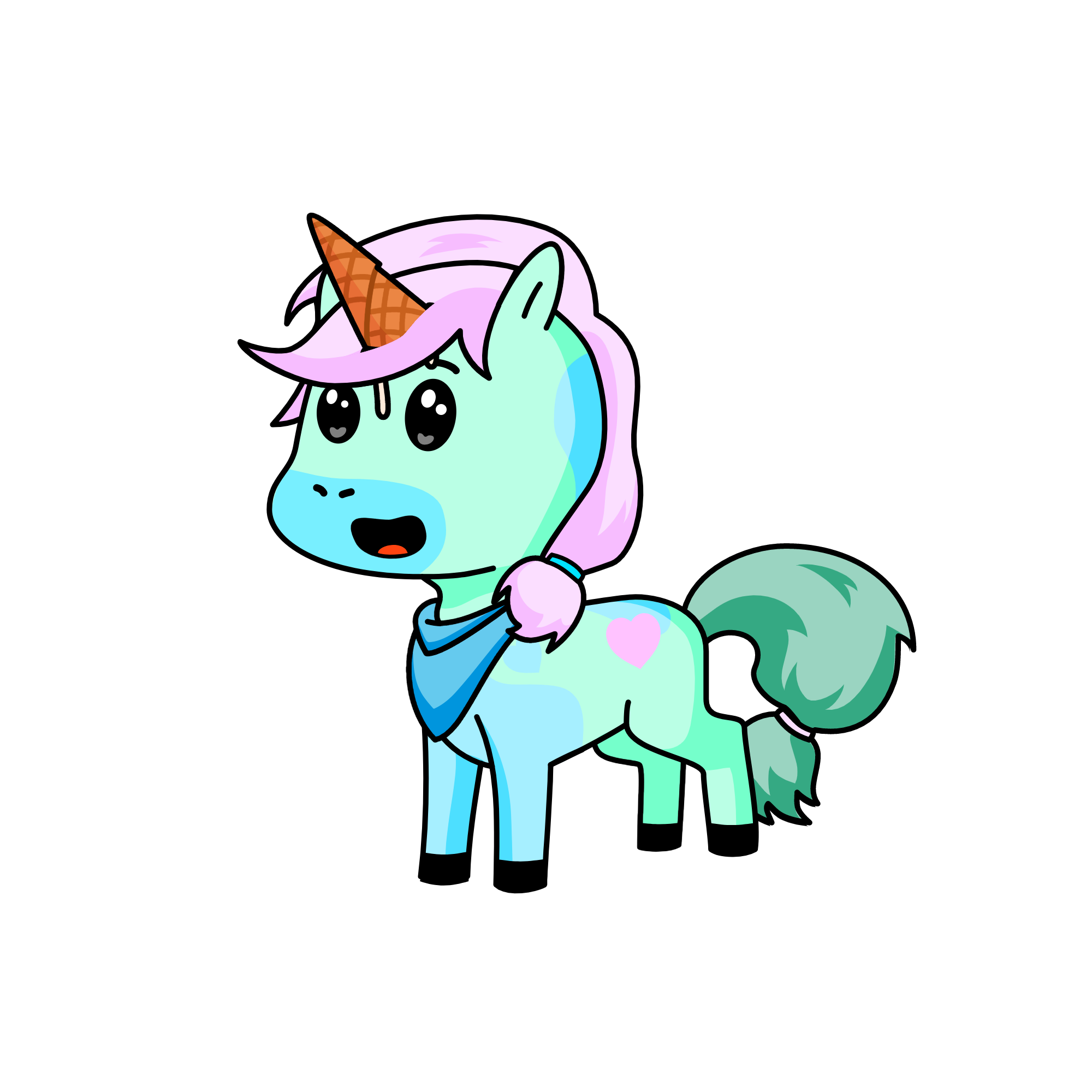 Minty, the unicorn