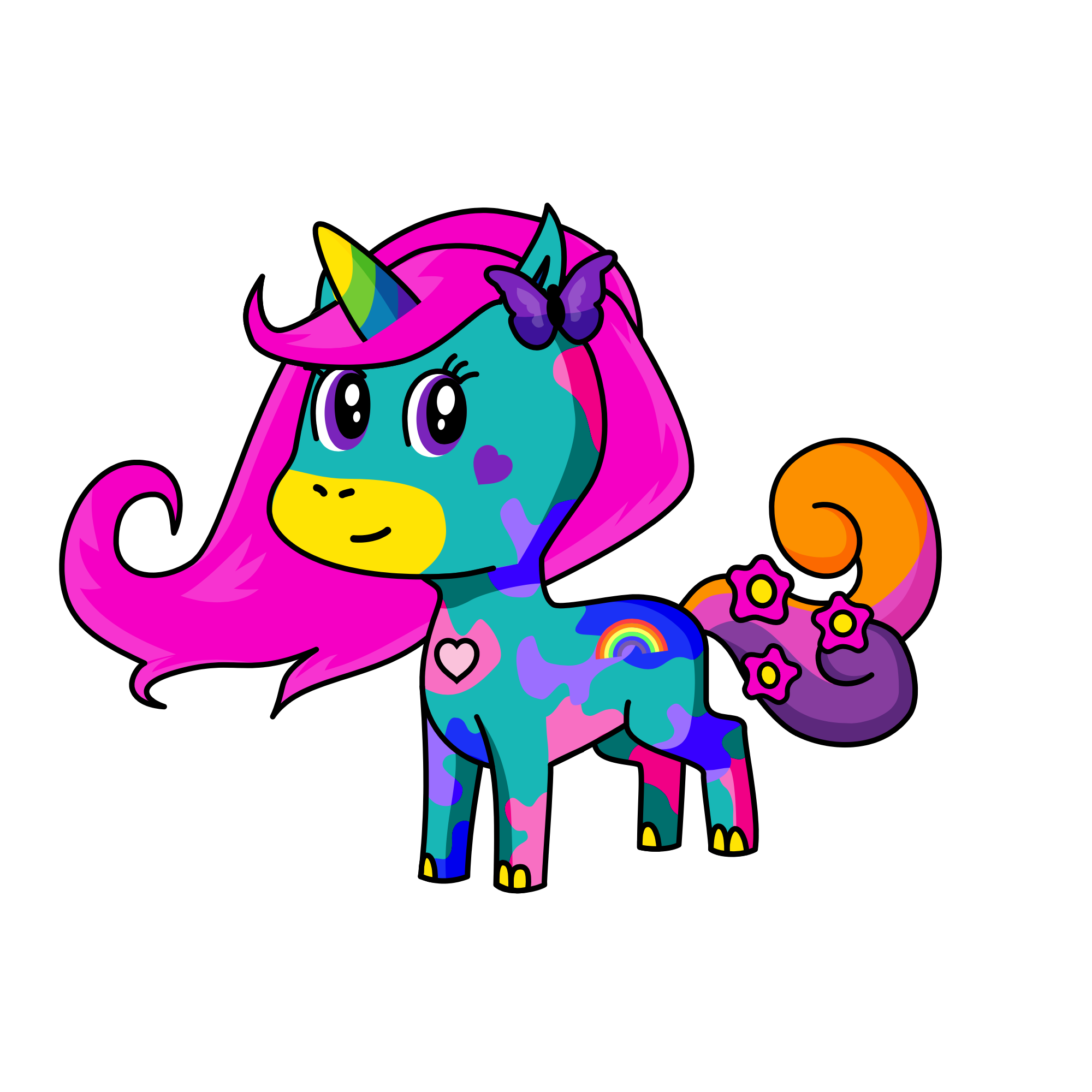 Lily blossom , the unicorn