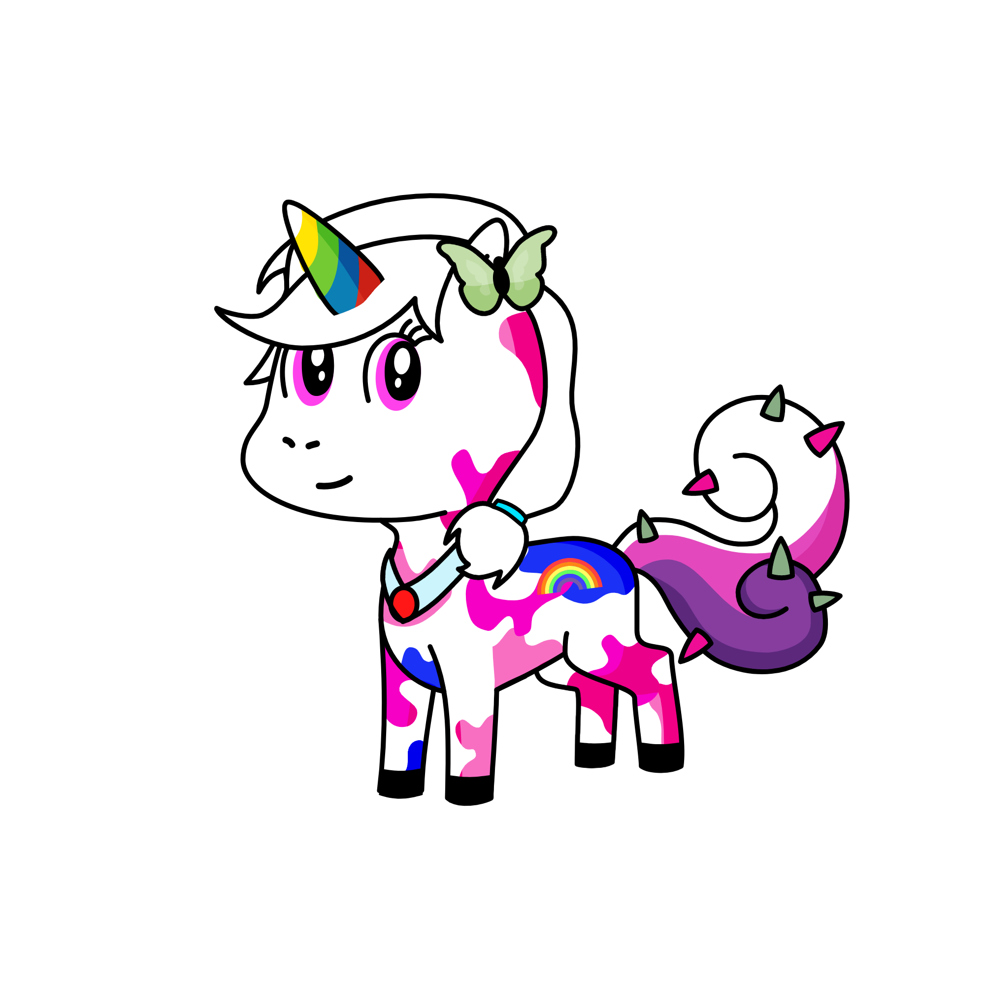 roses, the unicorn