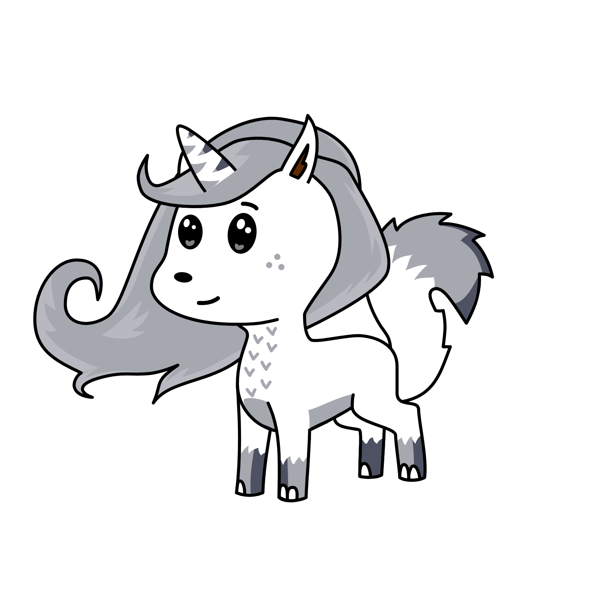 Wolfy, the unicorn