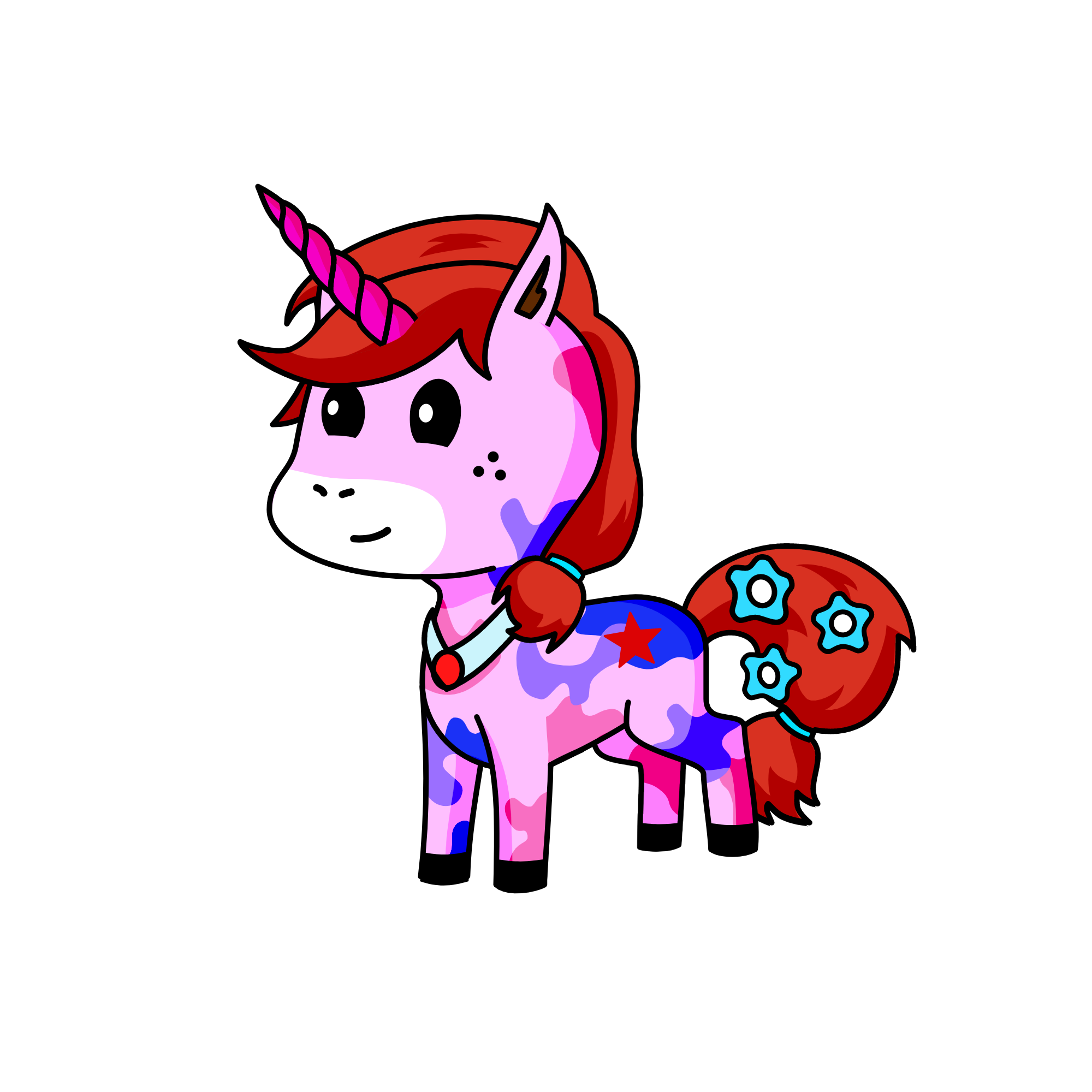 Cupcake, the unicorn