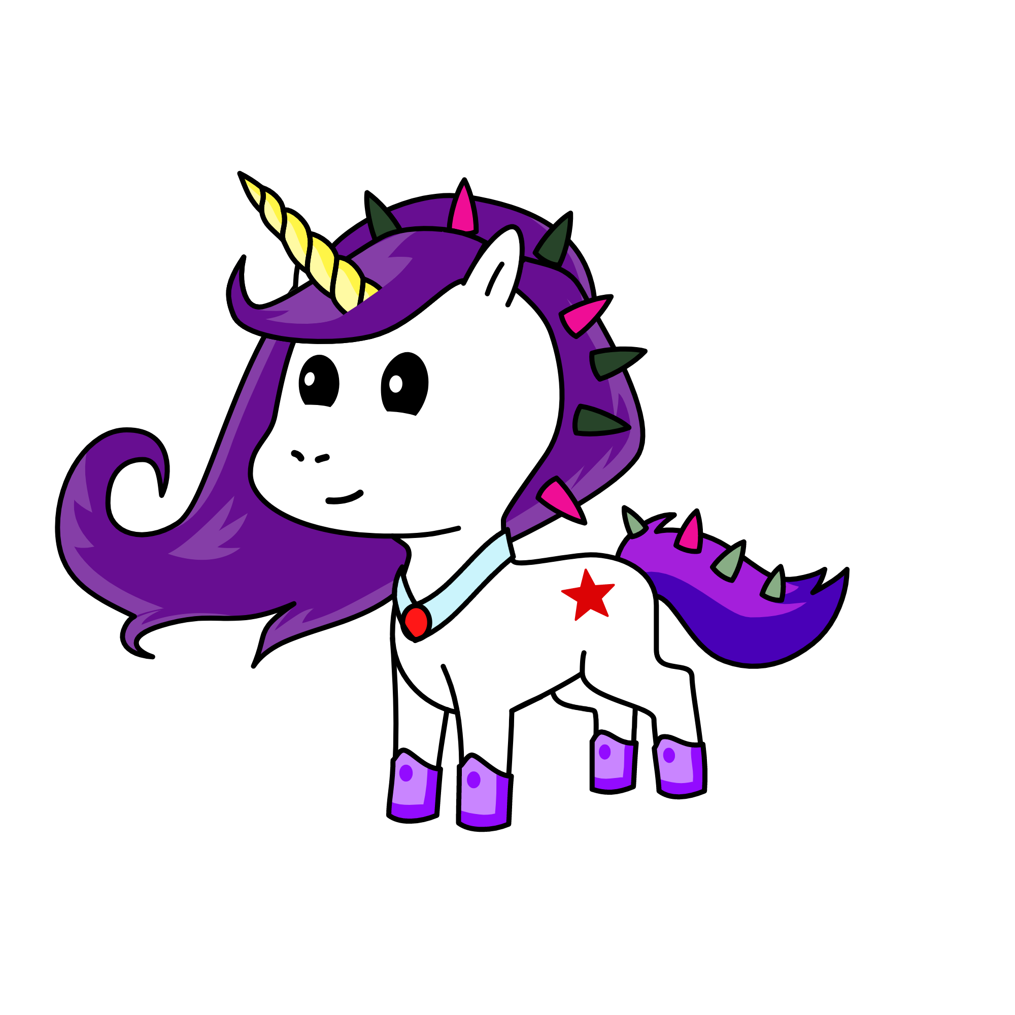 M, the unicorn
