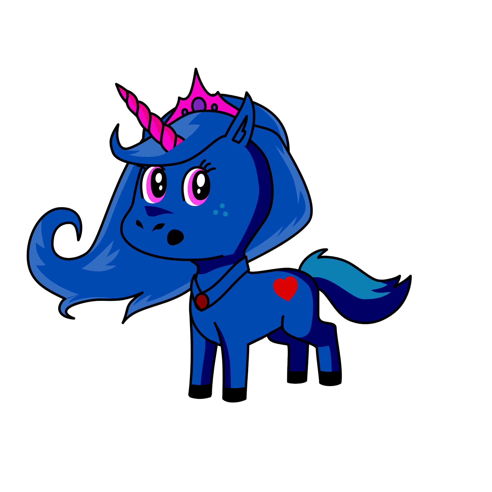 Dark magic, the unicorn