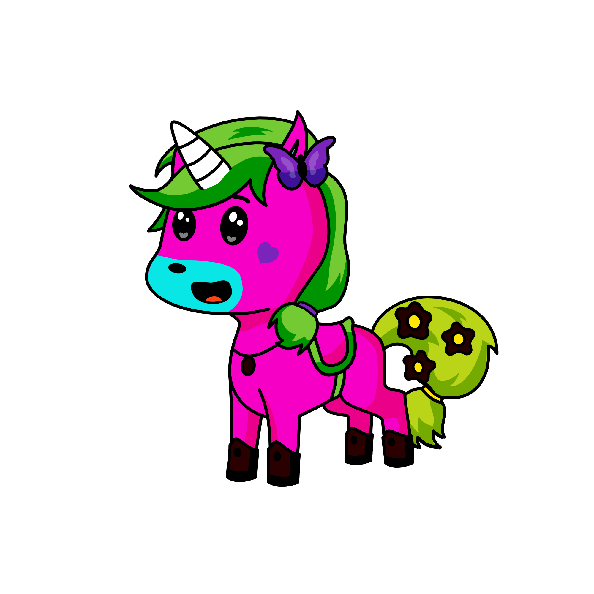 THE LOPY POOP KOIG YAY LOVE, the unicorn
