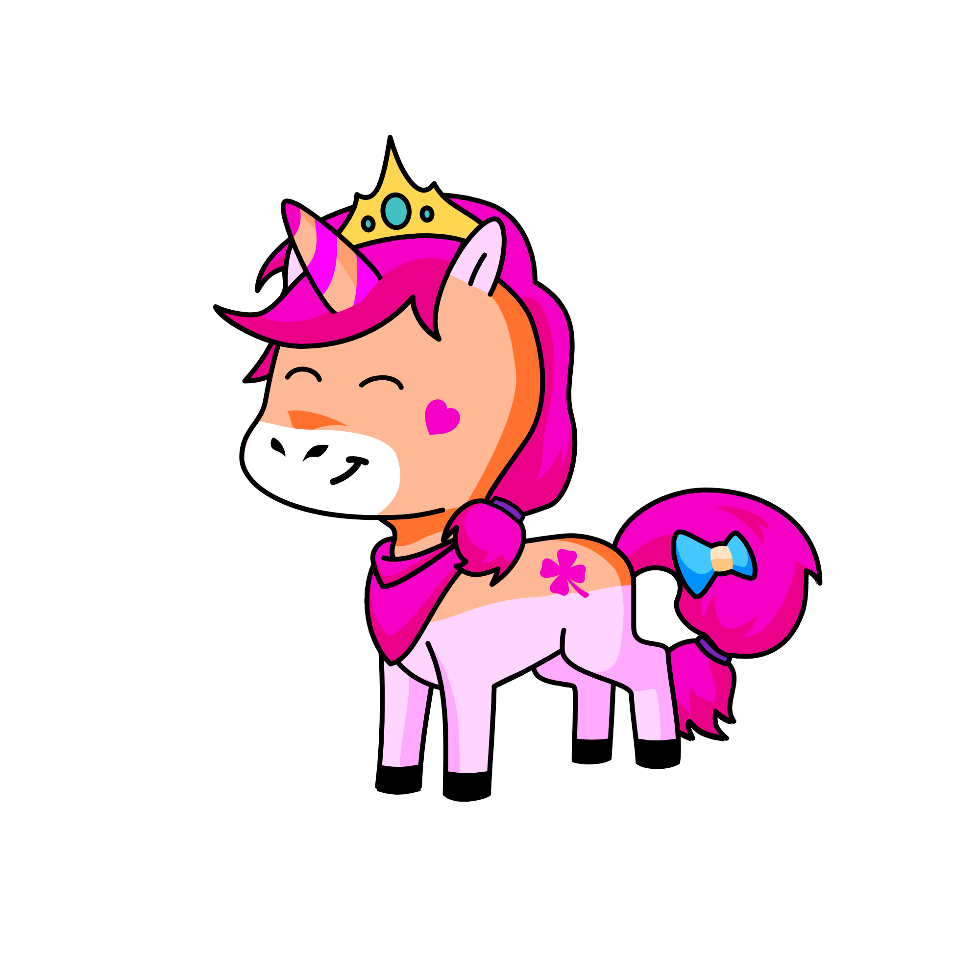Lucky Lola, the unicorn