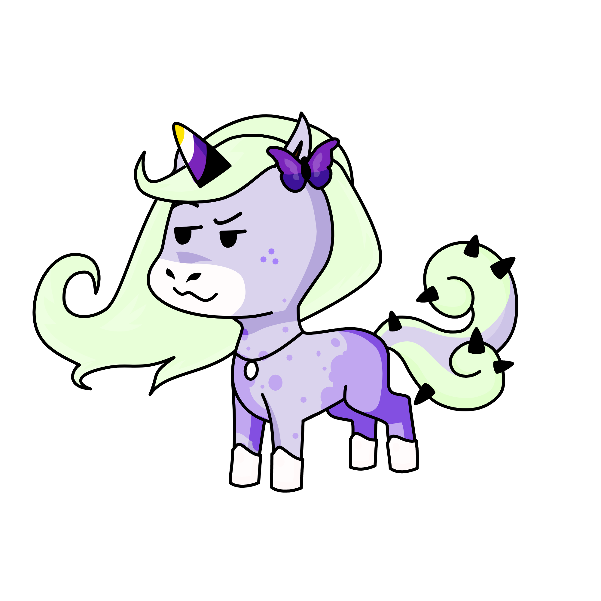 Enby bb, the unicorn
