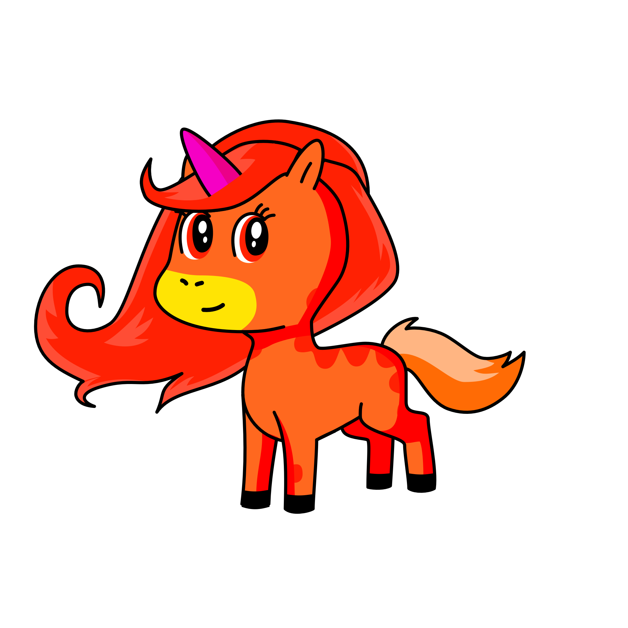 sun hot, the unicorn
