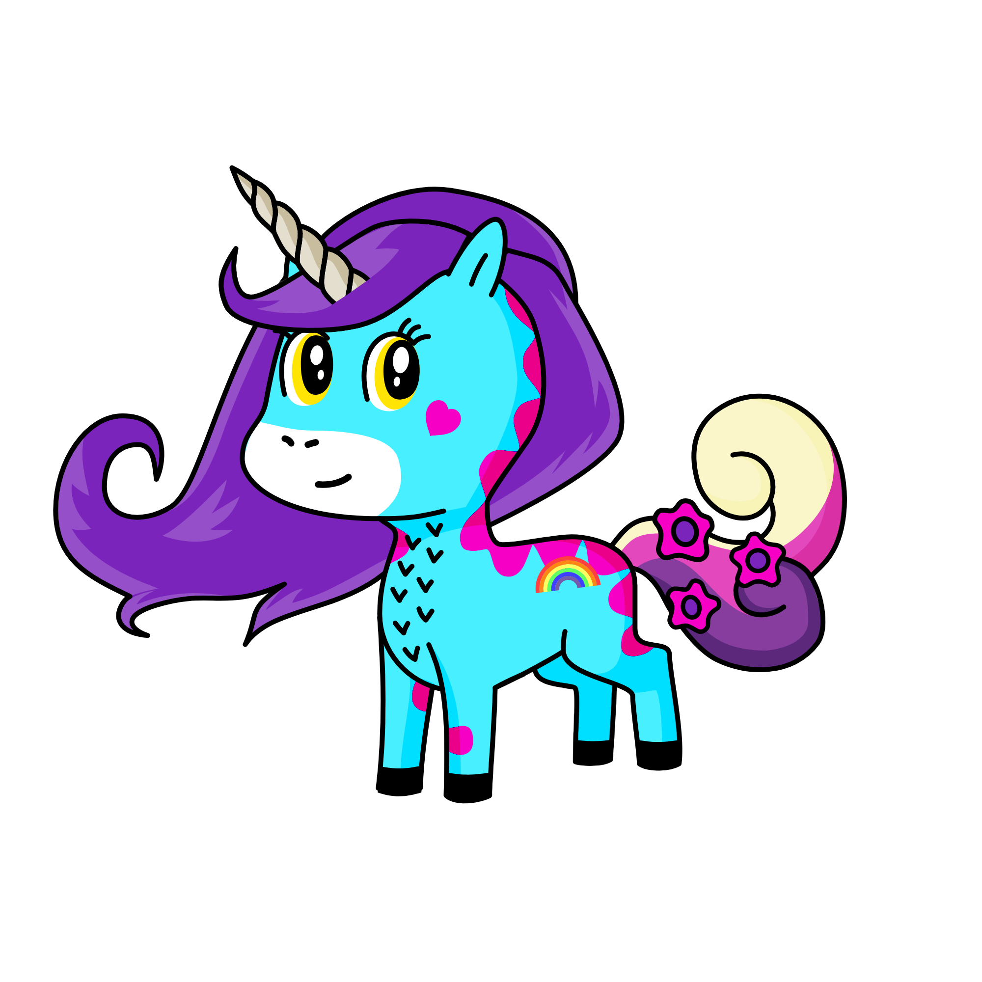 rainbow Butter Cookie, the unicorn