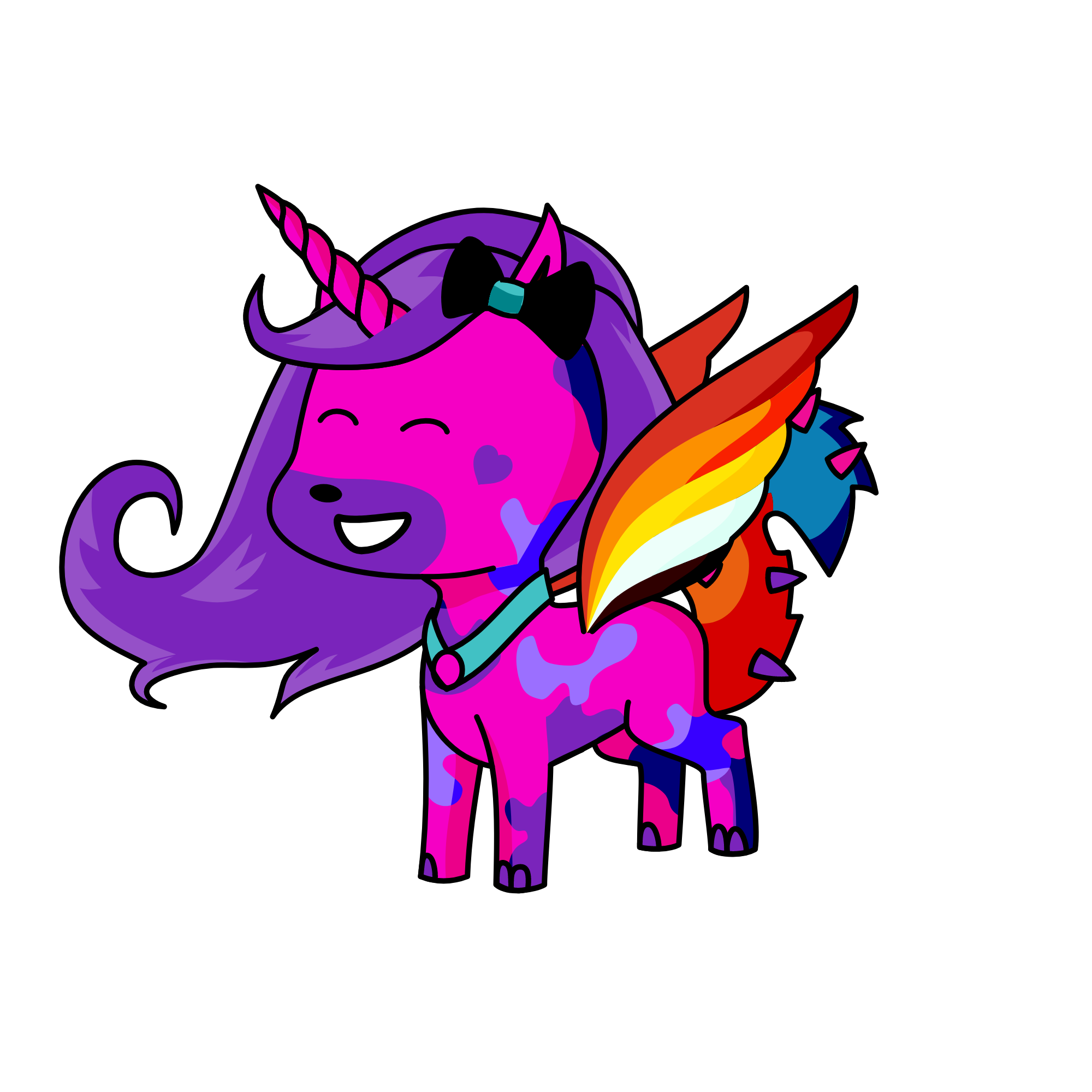 Pinky, the unicorn