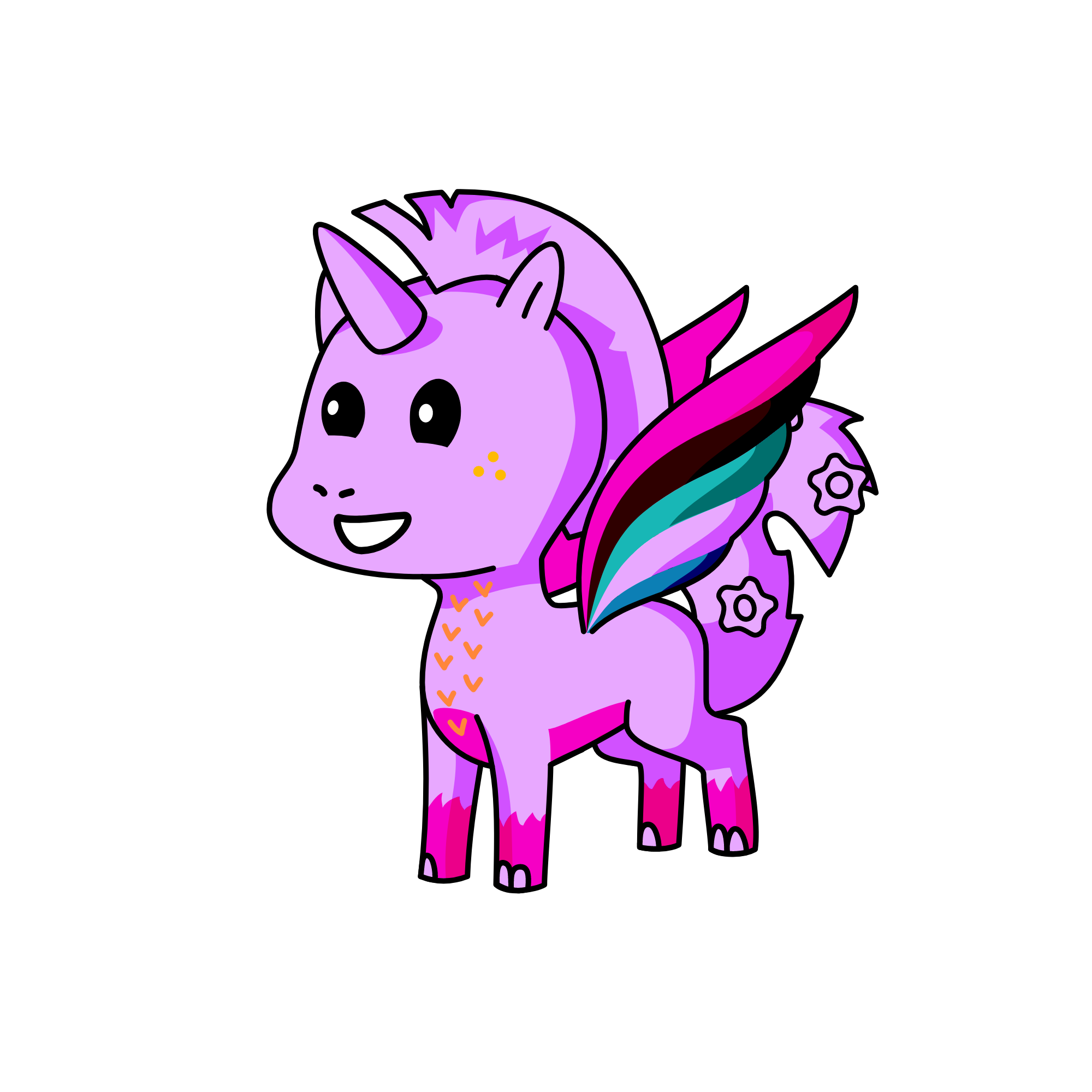 F, the unicorn