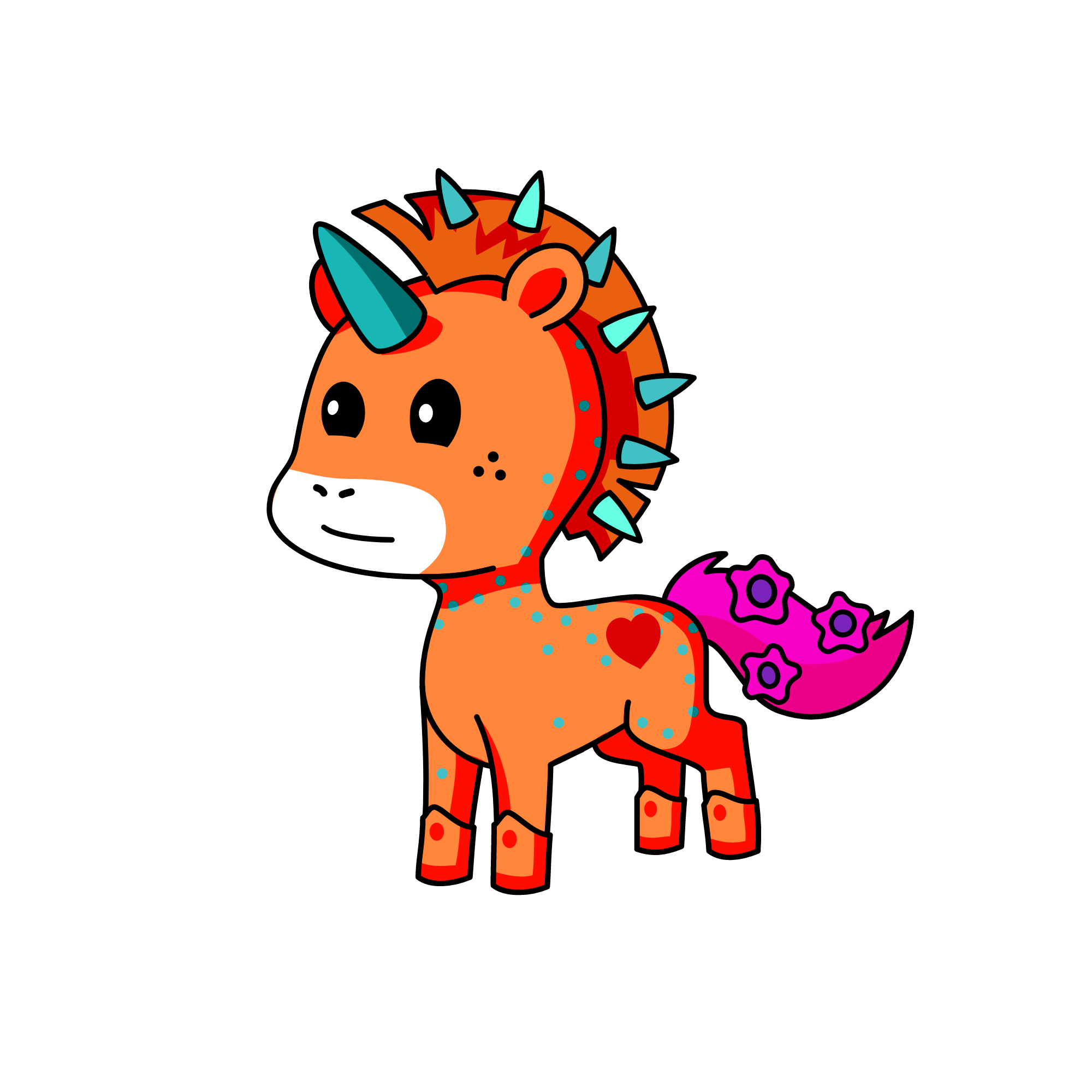 76123457778910kj, the unicorn